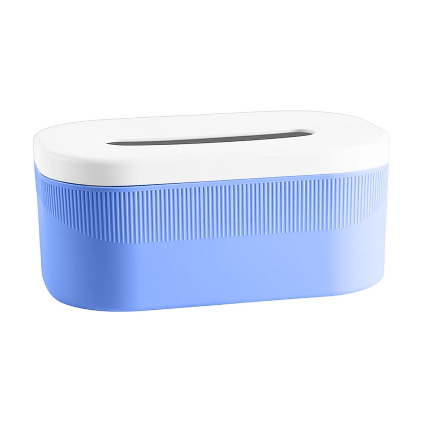 PALIFEUR Tissue Box Cover Rectangle, Extremely Austere Napkin Facial Tissue Holder, Convenience Kleenex Box Covers for Bathroom Toilet Bedroom Living Room Table Desk Office #1_Blue - Image 3