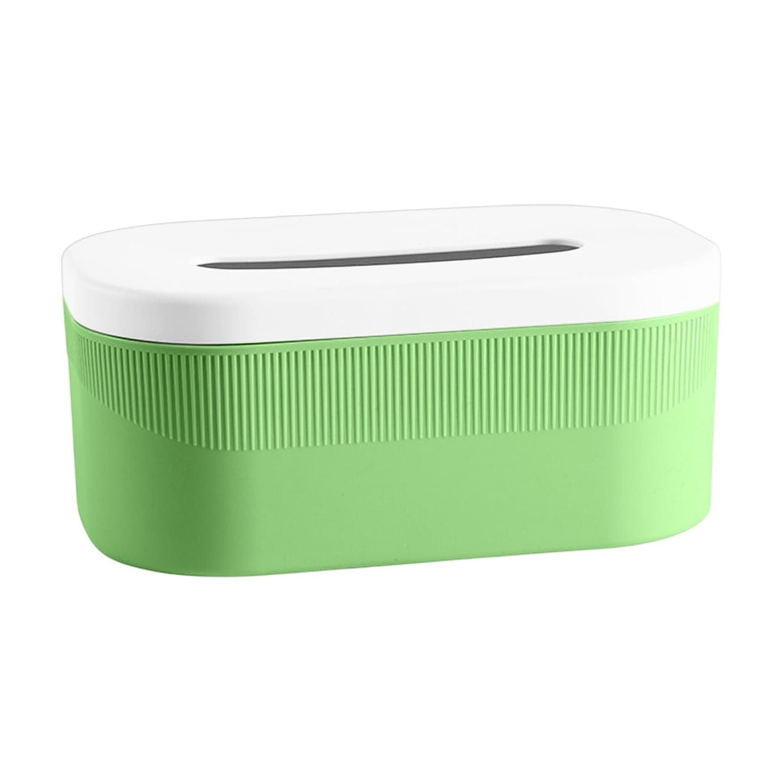 PALIFEUR Tissue Box Cover Rectangle, Extremely Austere Napkin Facial Tissue Holder, Convenience Kleenex Box Covers for Bathroom Toilet Bedroom Living Room Table Desk Office #1_Green - Image 3