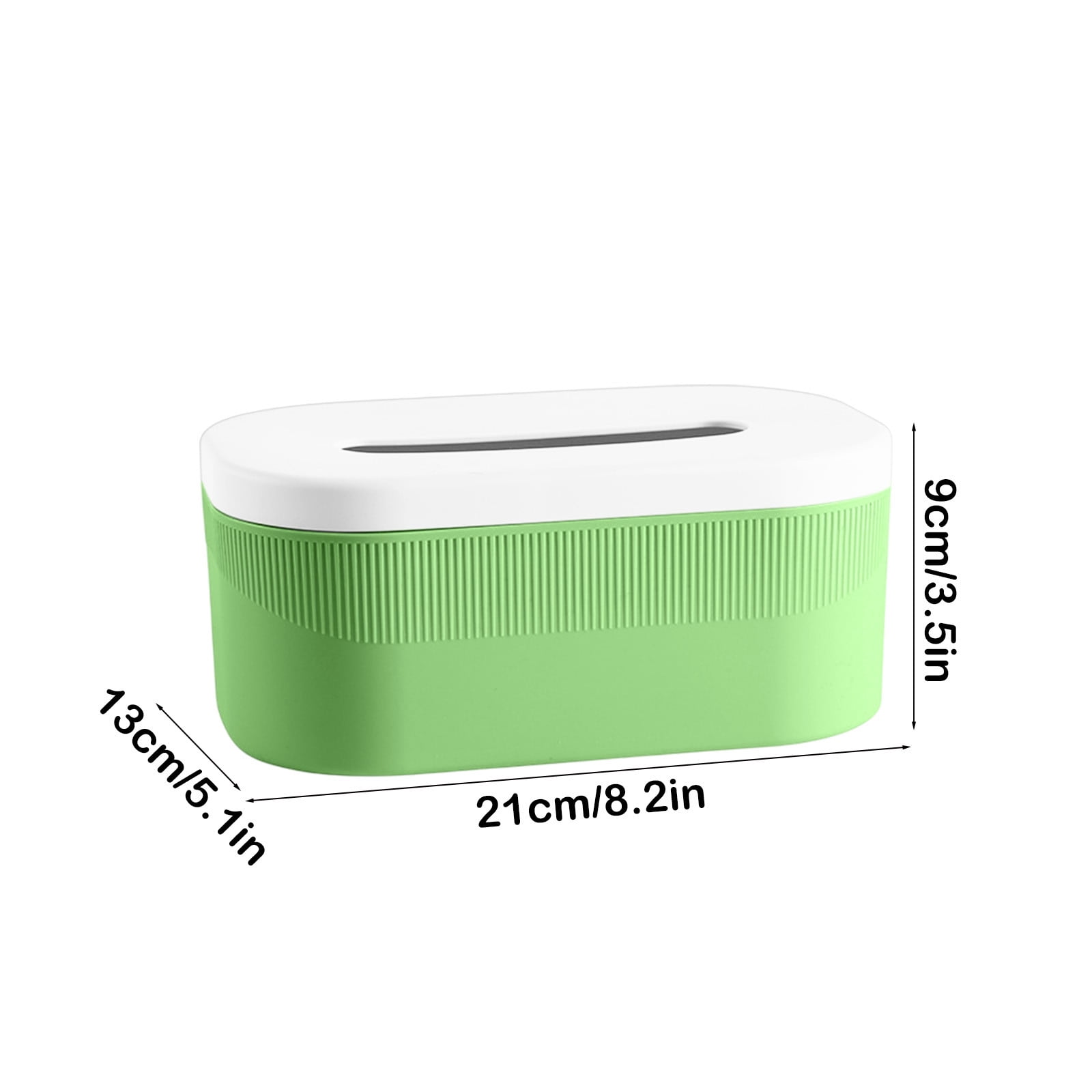 PALIFEUR Tissue Box Cover Rectangle, Extremely Austere Napkin Facial Tissue Holder, Convenience Kleenex Box Covers for Bathroom Toilet Bedroom Living Room Table Desk Office #1_Green - Image 4