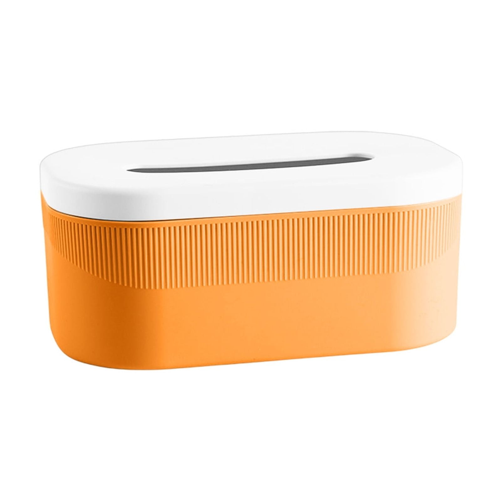 PALIFEUR Tissue Box Cover Rectangle, Extremely Austere Napkin Facial Tissue Holder, Convenience Kleenex Box Covers for Bathroom Toilet Bedroom Living Room Table Desk Office #1_Orange - Image 3