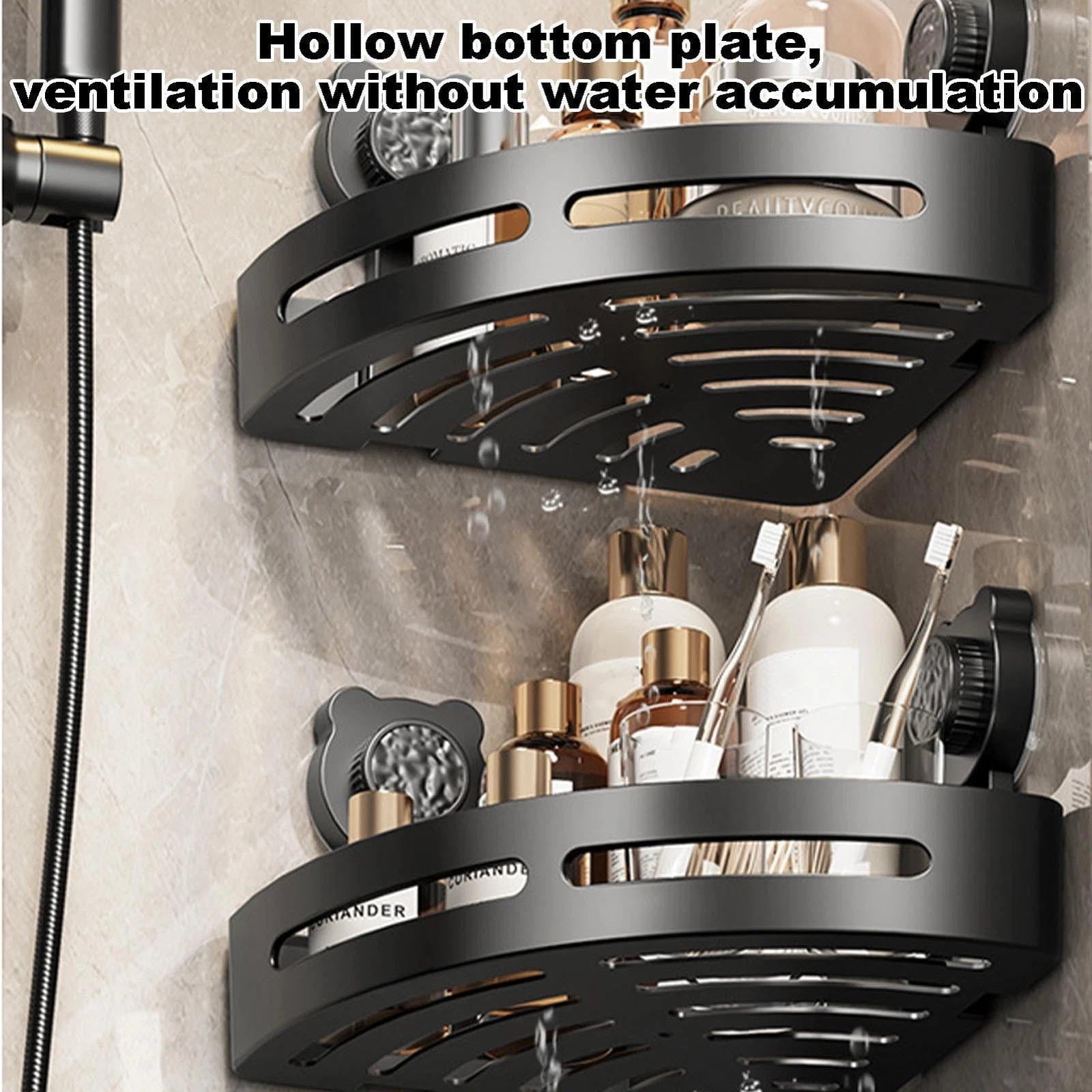 Clearance! PALIFEUR Corner Shower Caddy, Plastic Shower Organizer Corner with 2 Pcs Suction Cup, No Drilling Corner Shower Shelves for Bathroom Kitchen A - Image 6
