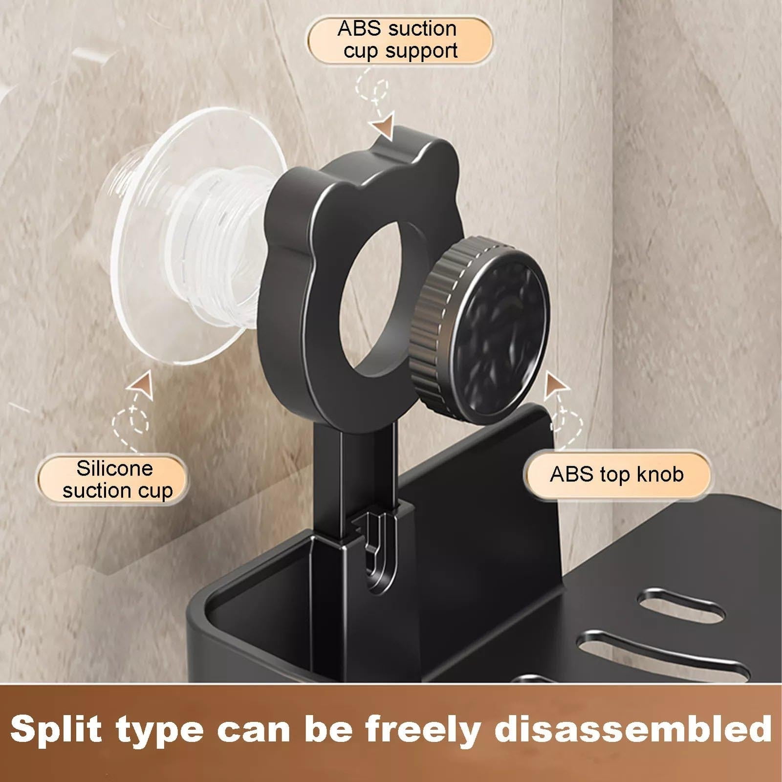 Clearance! PALIFEUR Corner Shower Caddy, Plastic Shower Organizer Corner with 2 Pcs Suction Cup, No Drilling Corner Shower Shelves for Bathroom Kitchen A - Image 7
