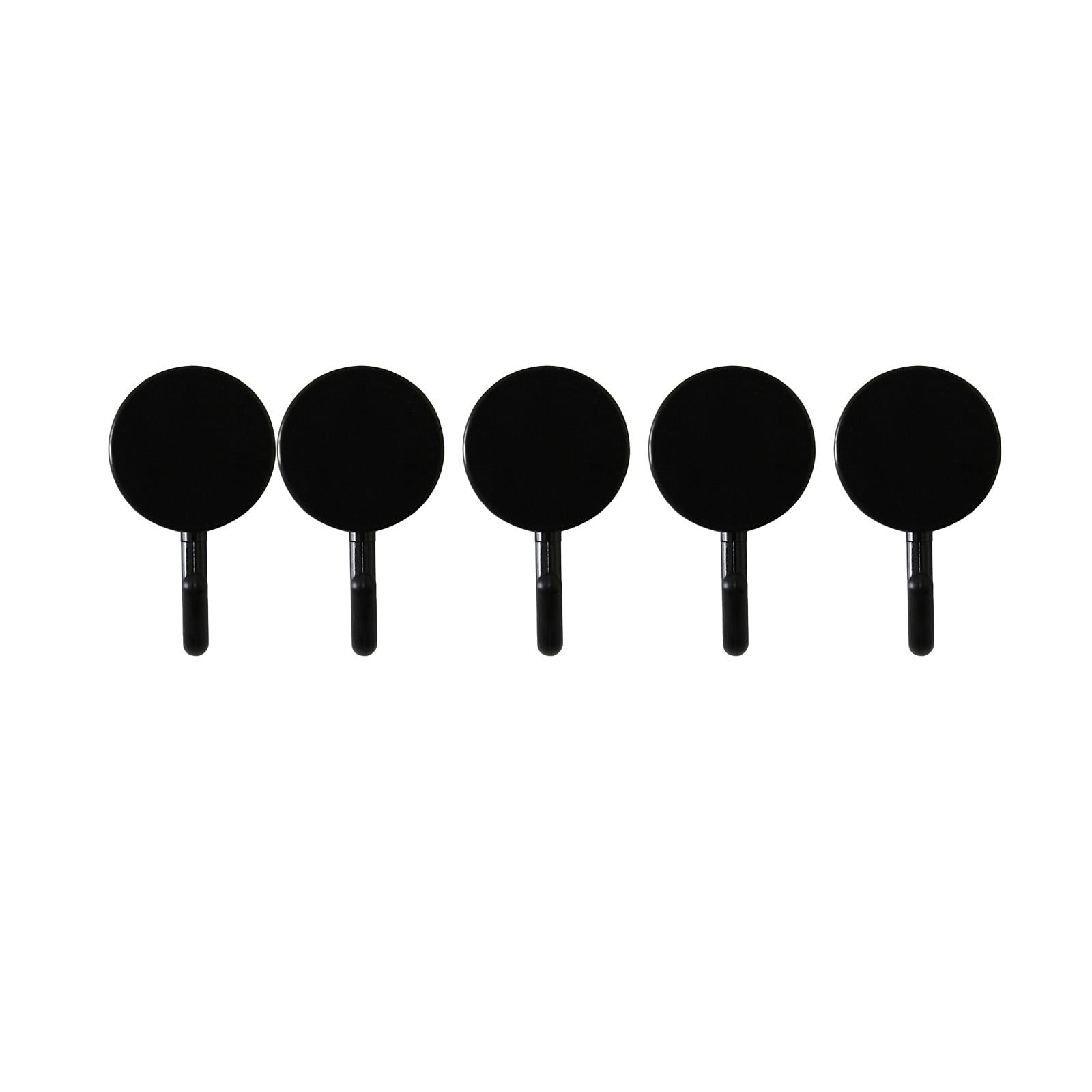 Clearance! PALIFEUR 12 Pcs Wall Hooks for Hanging, Circle Heavy Duty Hook, Self Adhesive Waterproof Transparent Towel Hooks, Adhesive Hooks for Bathroom Kitchen Home Wall Black - Image 2