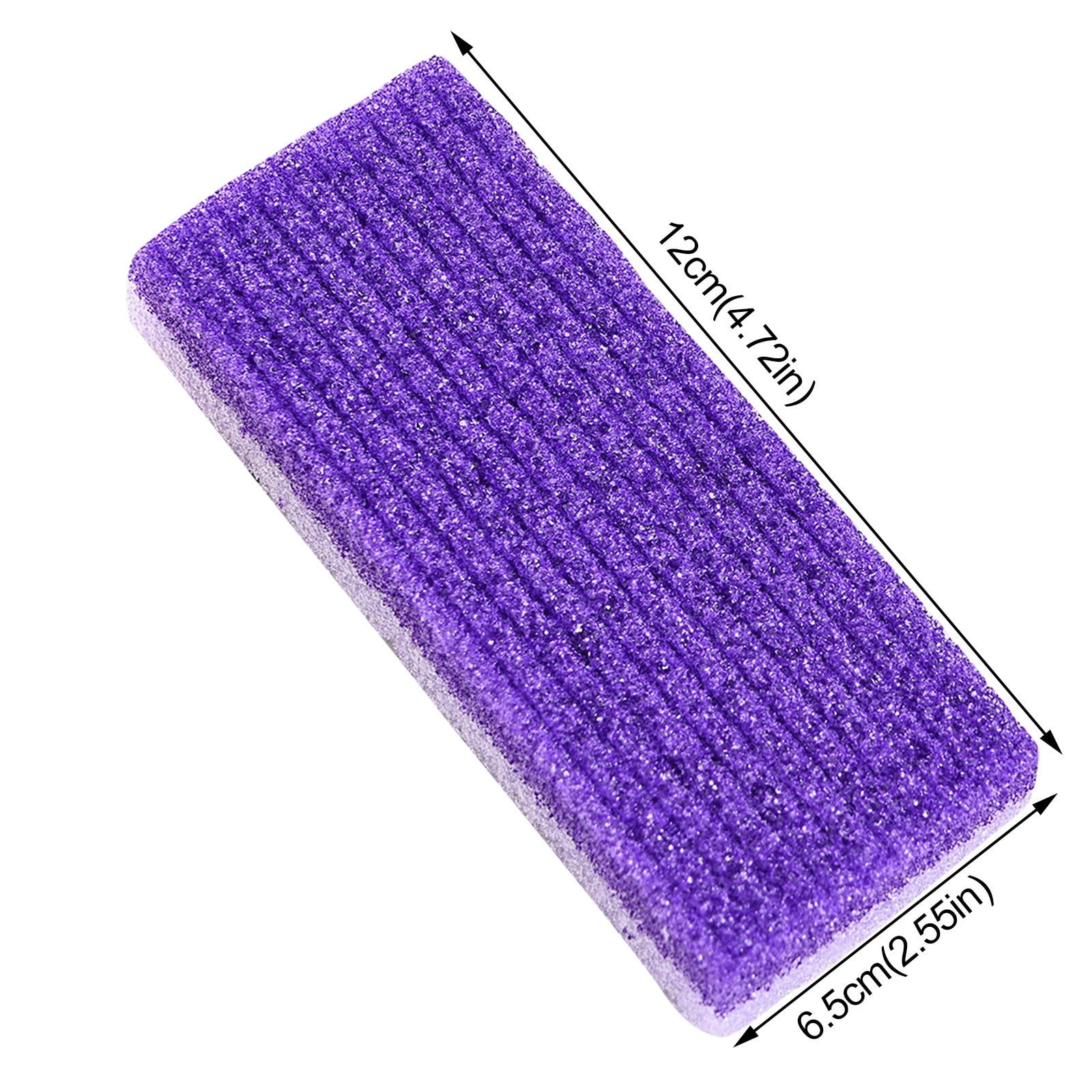 Clearance! PALIFEUR 2-Pack Foot Pumice Stone For Foot Callus Remover, Professional Pumice Stone for Feet Cracked Heel Dead Skin Remove 2 Sided Pedicure Tools Purple - Image 3