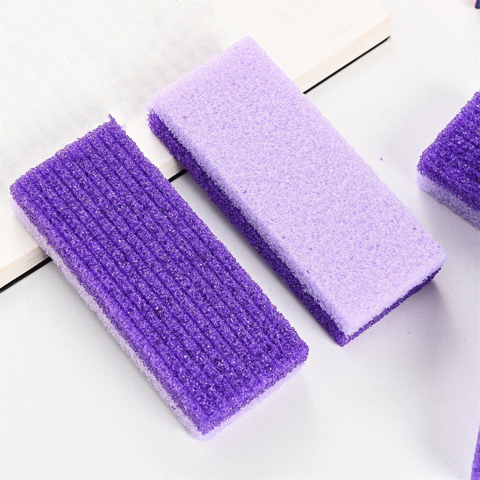 Clearance! PALIFEUR 2-Pack Foot Pumice Stone For Foot Callus Remover, Professional Pumice Stone for Feet Cracked Heel Dead Skin Remove 2 Sided Pedicure Tools Purple - Image 8