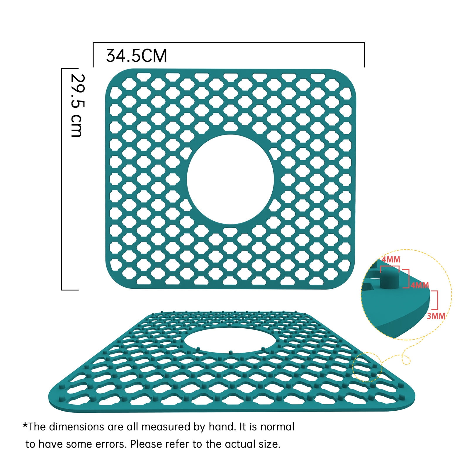 PALIFEUR Sink Protectors for Kitchen Sink, Silicone Kitchen Sink Mat, 13.6