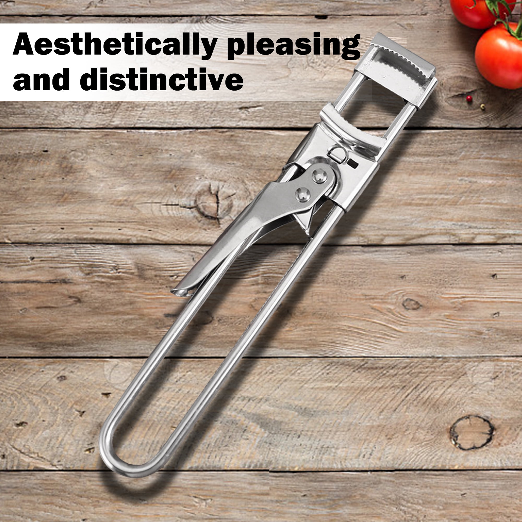 1 Counts Jar Opener for Weak Hands, Multifunctional Adjustable Can Opener, Stainless Steel Jar Lid Opener Bottle Opener Tool for Seniors with Arthritis, Manual Jar Gripper for Kitchen - Image 2