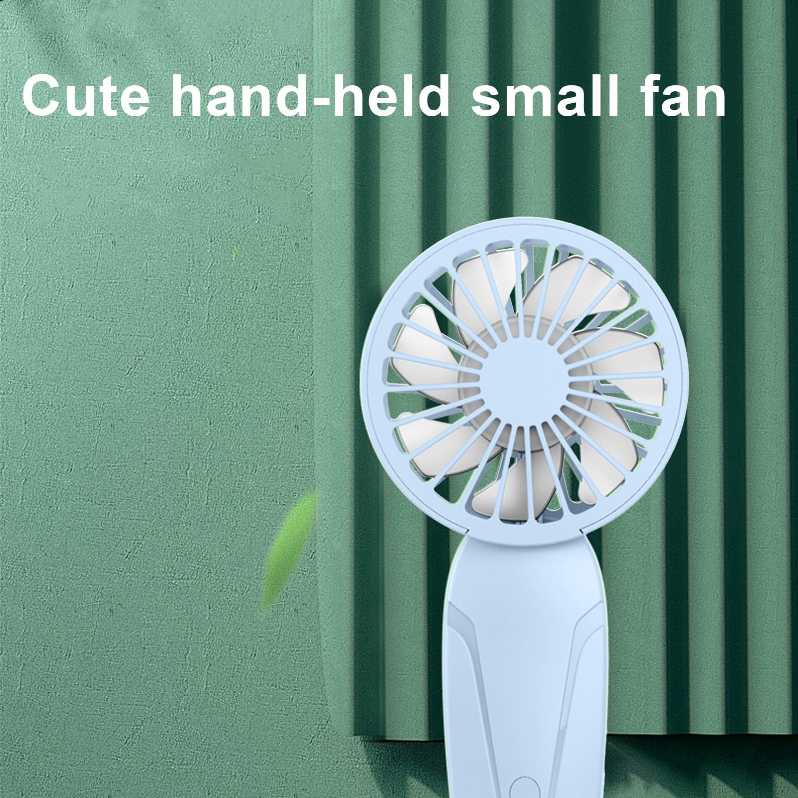 PALIFEUR Mini Handheld Fan, Cute Lightweight Portable Fan, USB Charging Mini Fan for Girl & Women Summer Gift, 3 Speed Small Hand Fan for Travel School Home Beach, 5.9x2.95 Inch Blue - Image 6