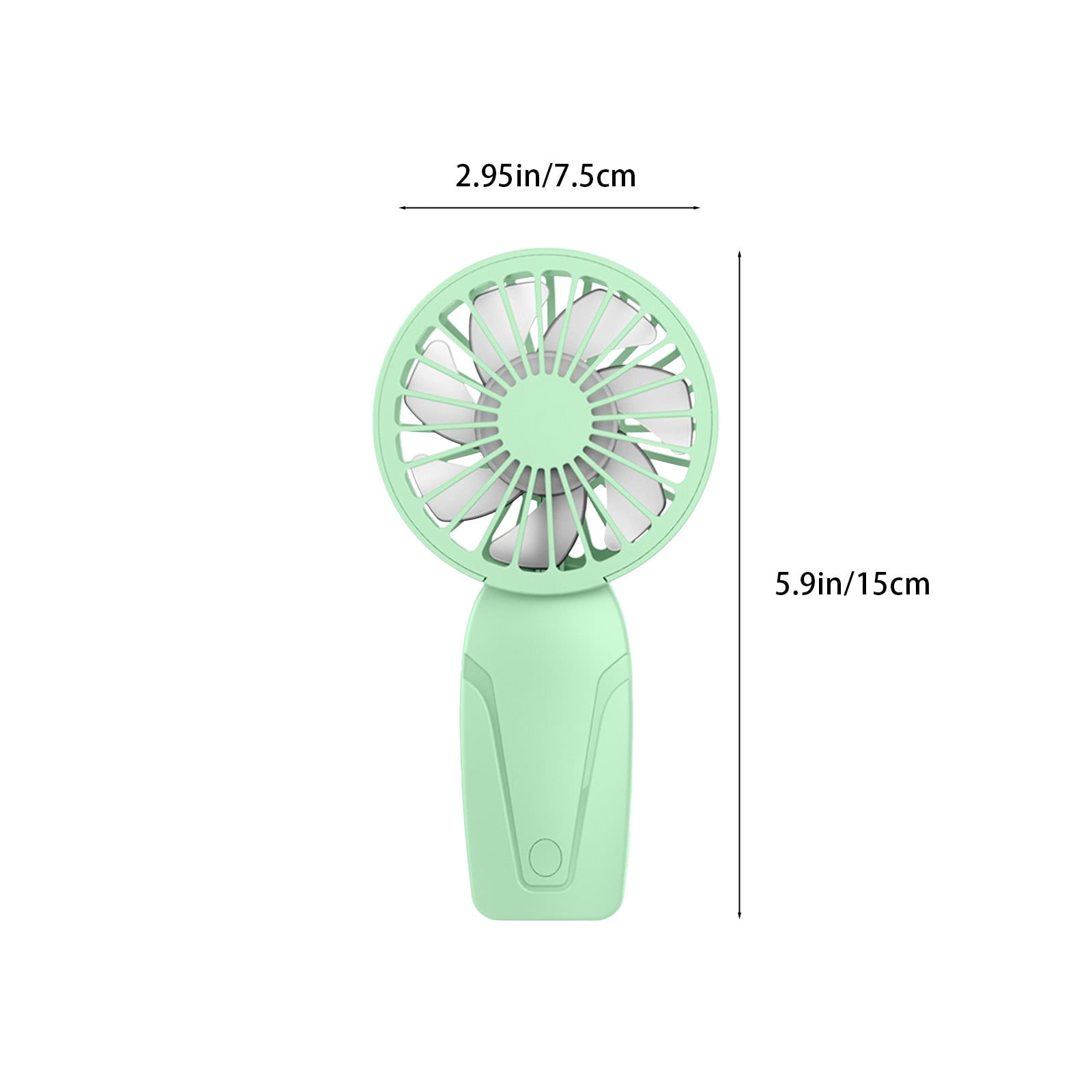 PALIFEUR Mini Handheld Fan, Cute Lightweight Portable Fan, USB Charging Mini Fan for Girl & Women Summer Gift, 3 Speed Small Hand Fan for Travel School Home Beach, 5.9x2.95 Inch Green - Image 3