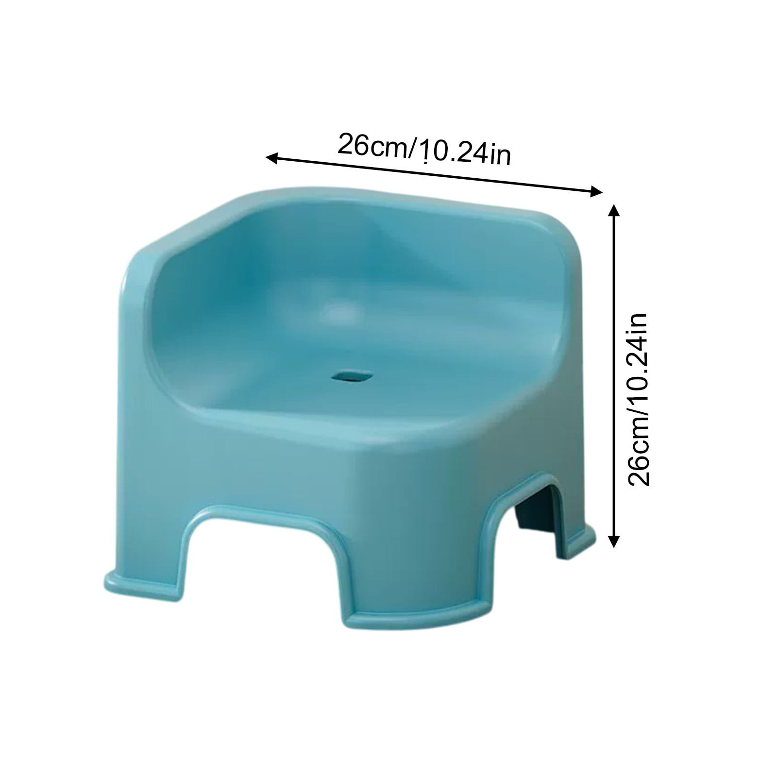 Wzzjkit Bathroom Small Stool Plastic Stool Children's Stool Home Stepping Non Slip Thickened Plastic Stool Baby Low Stool Bathing Stool Blue - Image 3