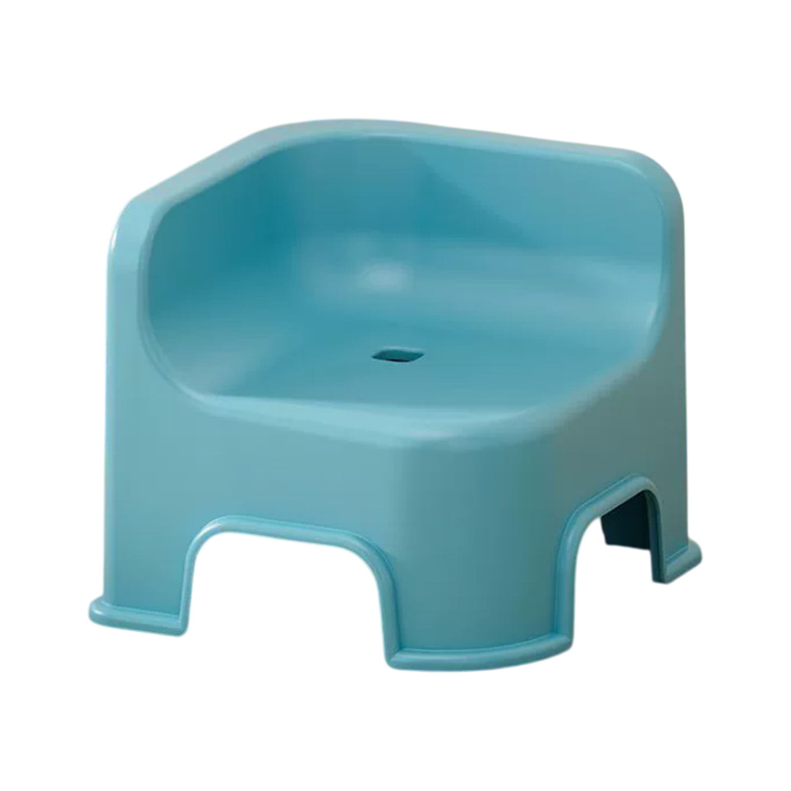 Wzzjkit Bathroom Small Stool Plastic Stool Children's Stool Home Stepping Non Slip Thickened Plastic Stool Baby Low Stool Bathing Stool Blue - Image 4
