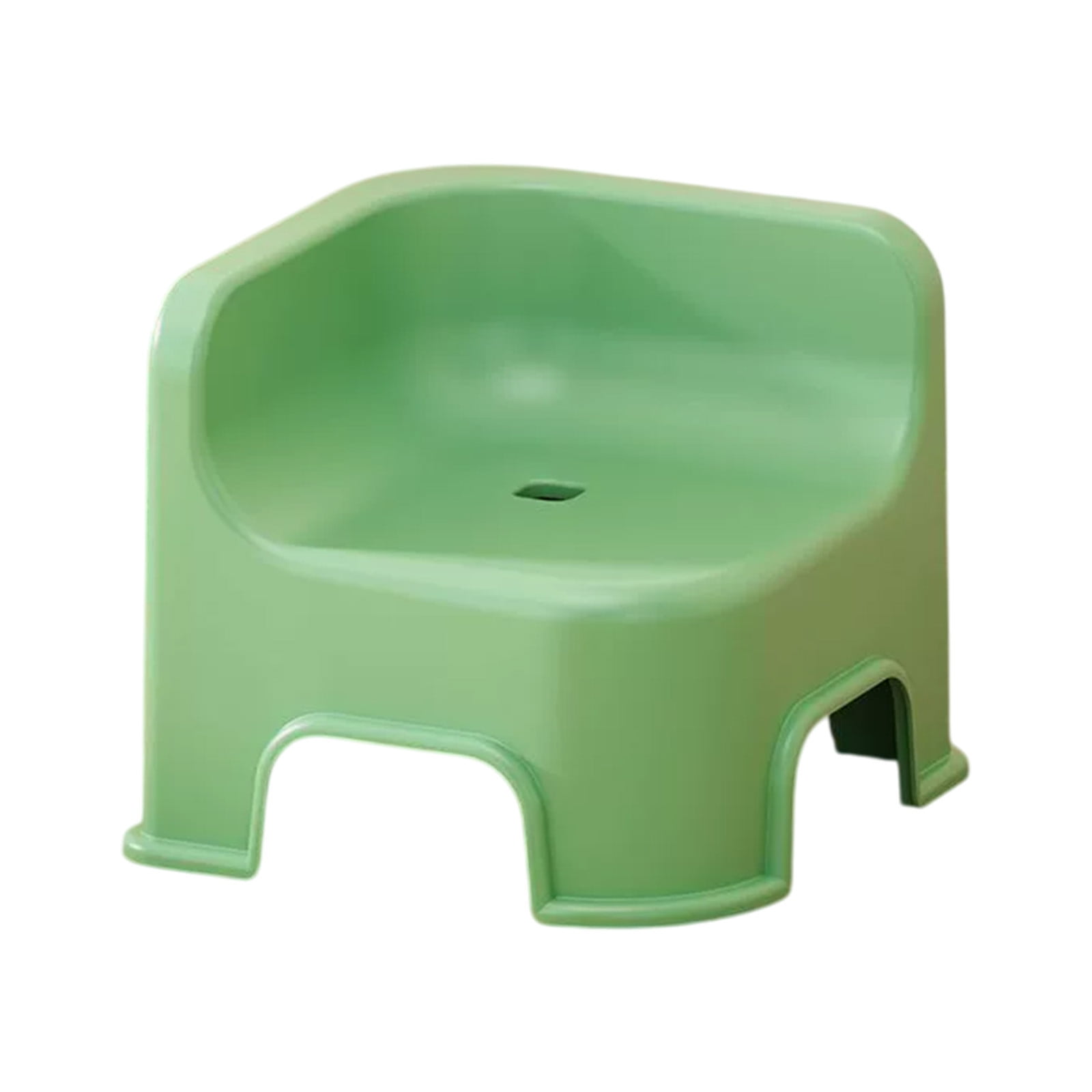 Wzzjkit Bathroom Small Stool Plastic Stool Children's Stool Home Stepping Non Slip Thickened Plastic Stool Baby Low Stool Bathing Stool Green - Image 3