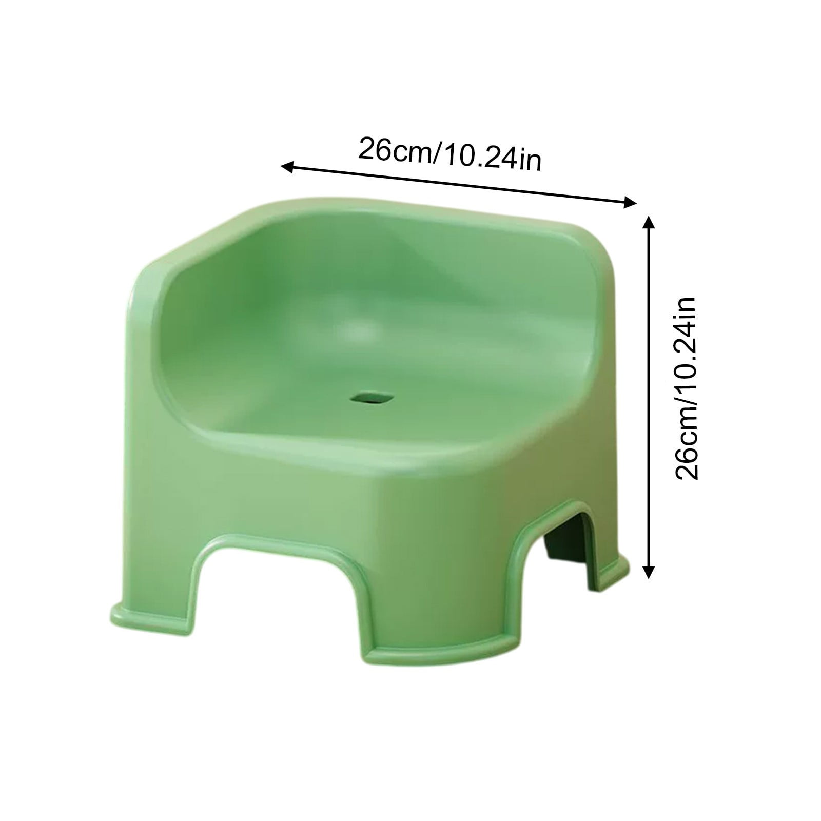 Wzzjkit Bathroom Small Stool Plastic Stool Children's Stool Home Stepping Non Slip Thickened Plastic Stool Baby Low Stool Bathing Stool Green - Image 4