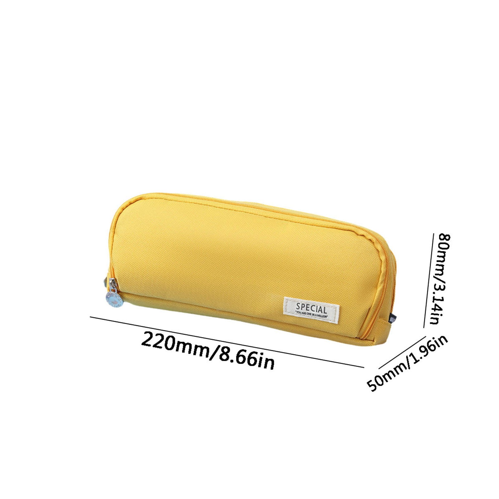 PALIFEUR Pencil Case Large Capacity Pencil Pouch, Multi-layer Aesthetic Pen Bag, Sturdy Multifunctional Pencil Bag, Pencil Box, Sky Blue Yellow - Image 4