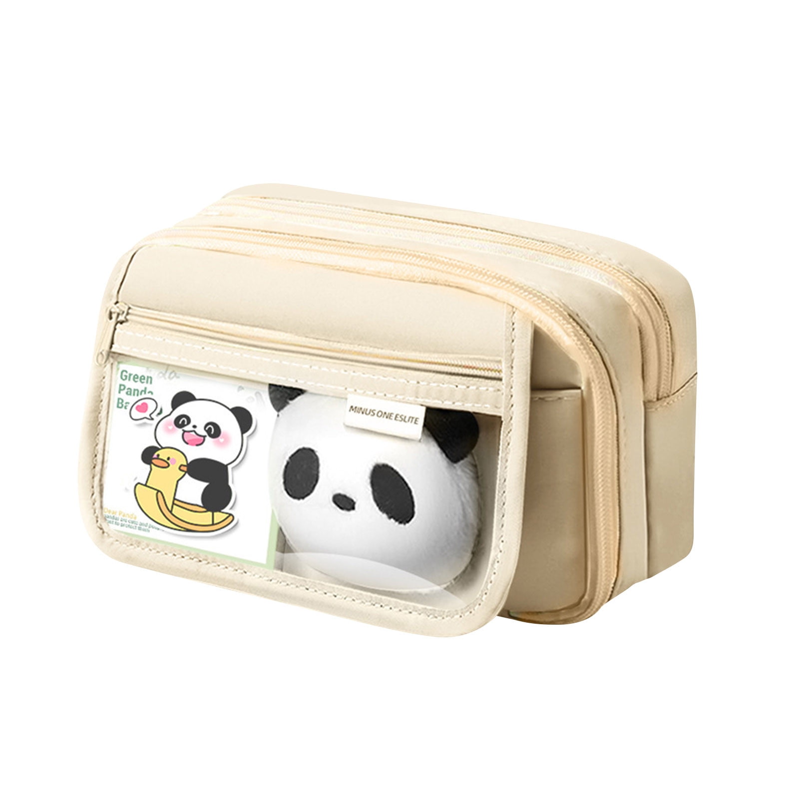 PALIFEUR Pencil Case Large Capacity Pencil Pouch, Multi-layer Aesthetic Pen Bag, Sturdy Multifunctional Pencil Bag, Pencil Box, Sky Blue Z-1-Beige - Image 2