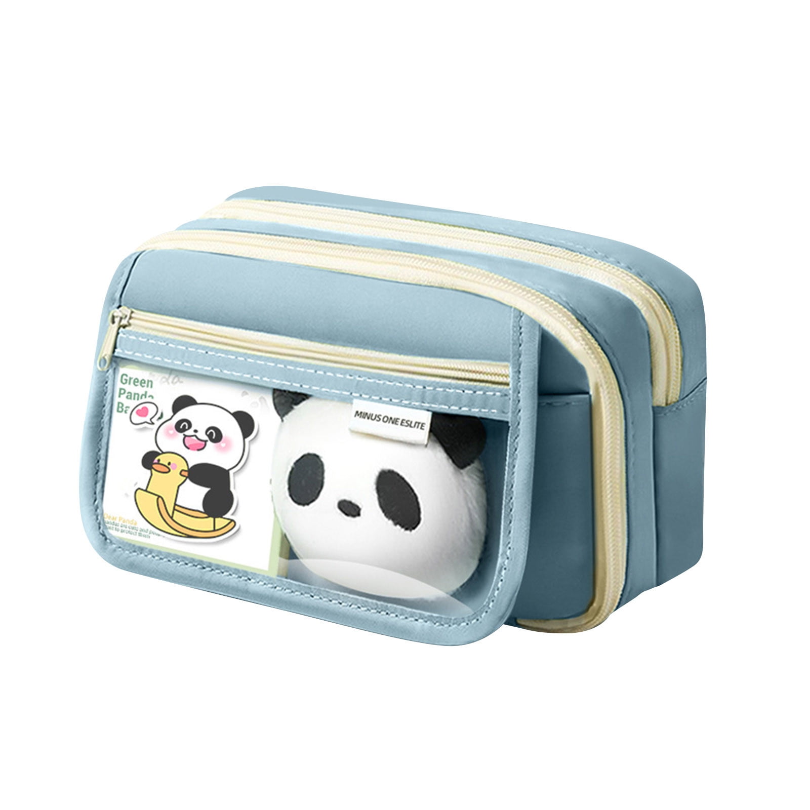 PALIFEUR Pencil Case Large Capacity Pencil Pouch, Multi-layer Aesthetic Pen Bag, Sturdy Multifunctional Pencil Bag, Pencil Box, Sky Blue Z-1-Blue - Image 2
