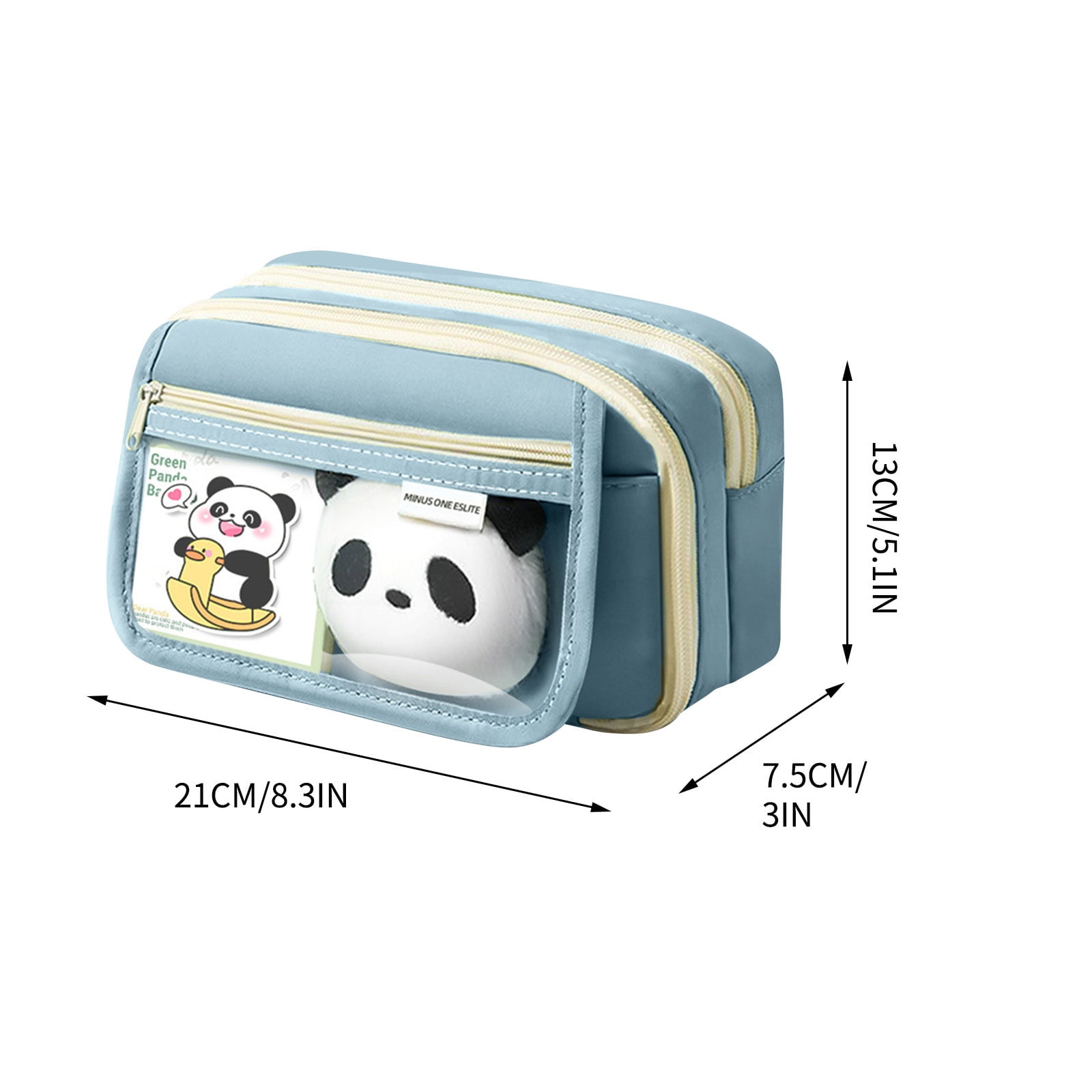 PALIFEUR Pencil Case Large Capacity Pencil Pouch, Multi-layer Aesthetic Pen Bag, Sturdy Multifunctional Pencil Bag, Pencil Box, Sky Blue Z-1-Blue - Image 3