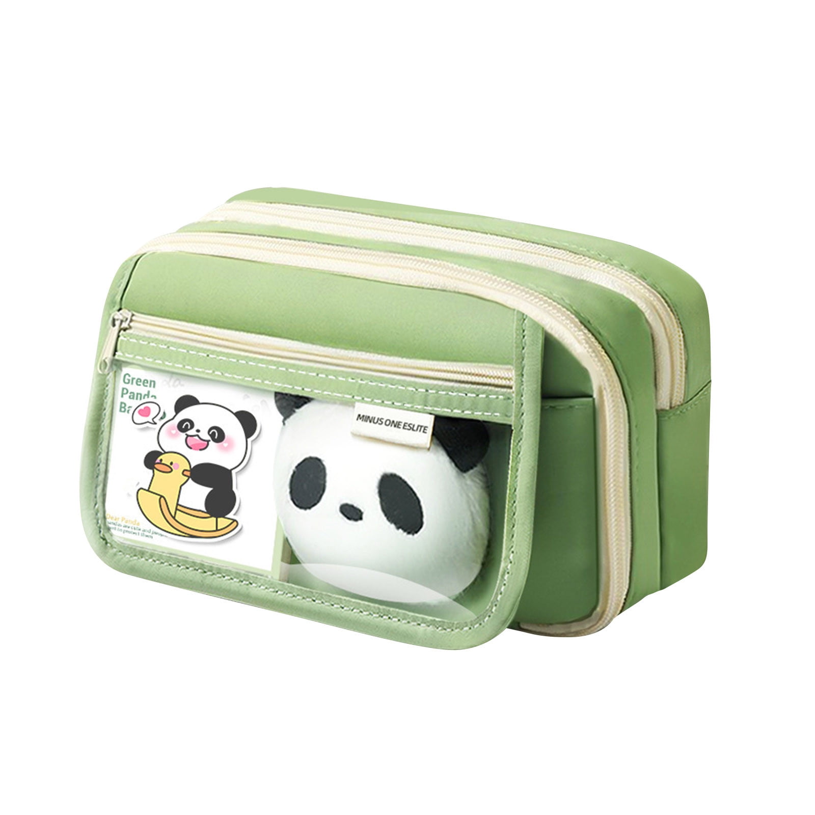 PALIFEUR Pencil Case Large Capacity Pencil Pouch, Multi-layer Aesthetic Pen Bag, Sturdy Multifunctional Pencil Bag, Pencil Box, Sky Blue Z-1-Green - Image 2