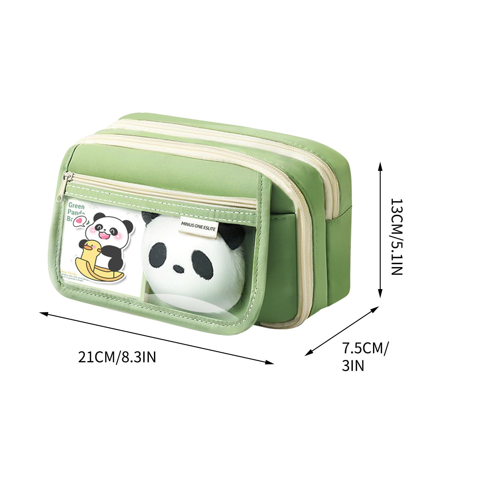 PALIFEUR Pencil Case Large Capacity Pencil Pouch, Multi-layer Aesthetic Pen Bag, Sturdy Multifunctional Pencil Bag, Pencil Box, Sky Blue Z-1-Green - Image 3