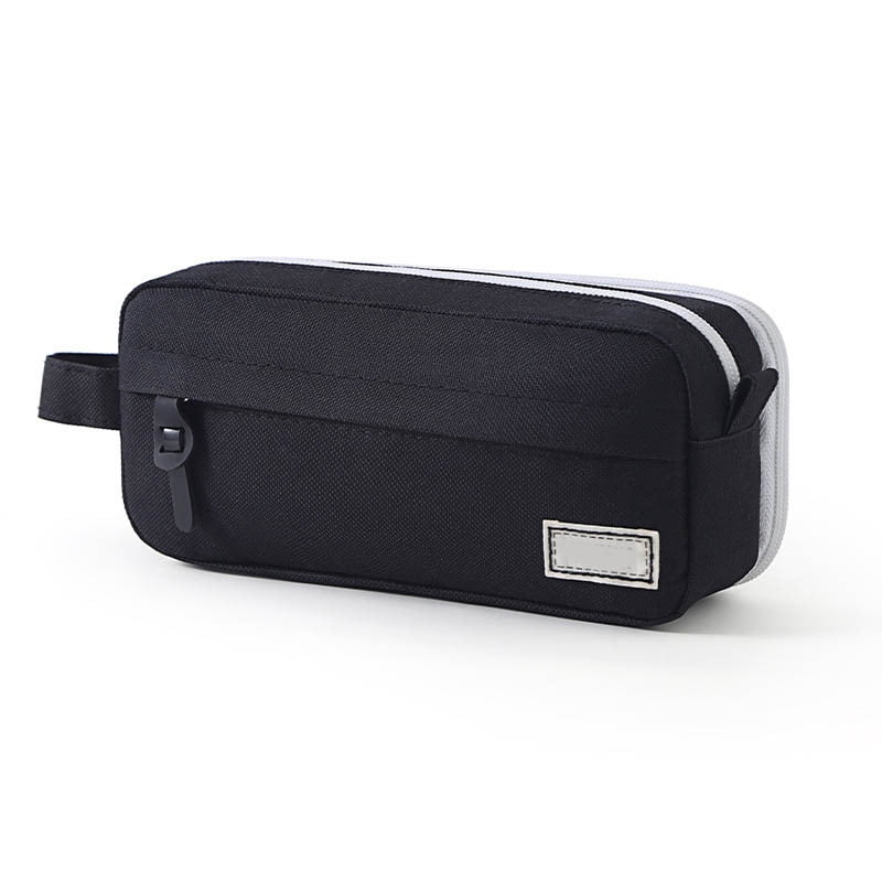 PALIFEUR Pencil Case Large Capacity Pencil Pouch, Multi-layer Aesthetic Pen Bag, Sturdy Multifunctional Pencil Bag, Pencil Box, Sky Blue Z-3-Black - Image 2