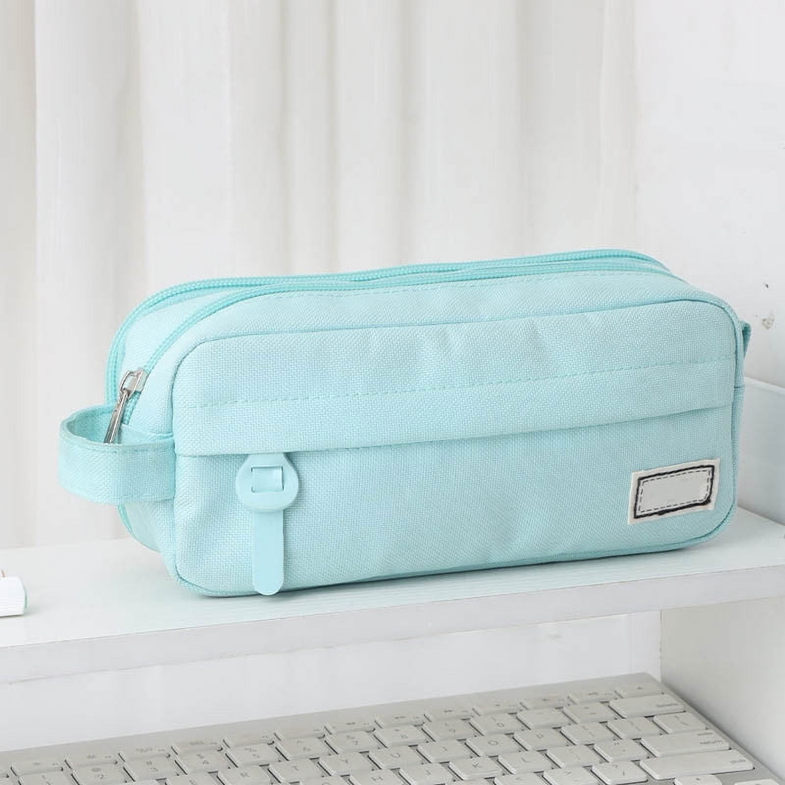 PALIFEUR Pencil Case Large Capacity Pencil Pouch, Multi-layer Aesthetic Pen Bag, Sturdy Multifunctional Pencil Bag, Pencil Box, Sky Blue Z-3-Blue - Image 1