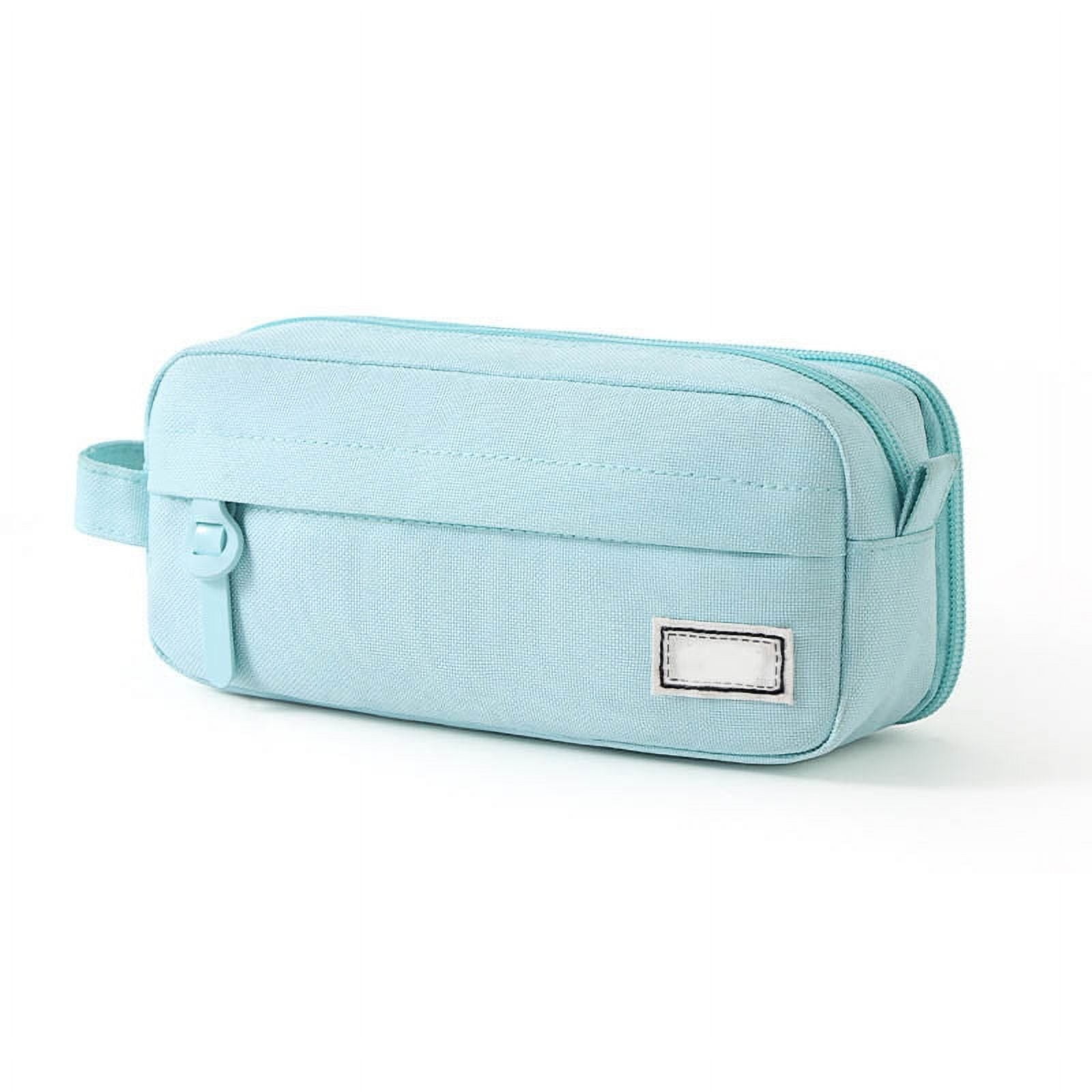 PALIFEUR Pencil Case Large Capacity Pencil Pouch, Multi-layer Aesthetic Pen Bag, Sturdy Multifunctional Pencil Bag, Pencil Box, Sky Blue Z-3-Blue - Image 2