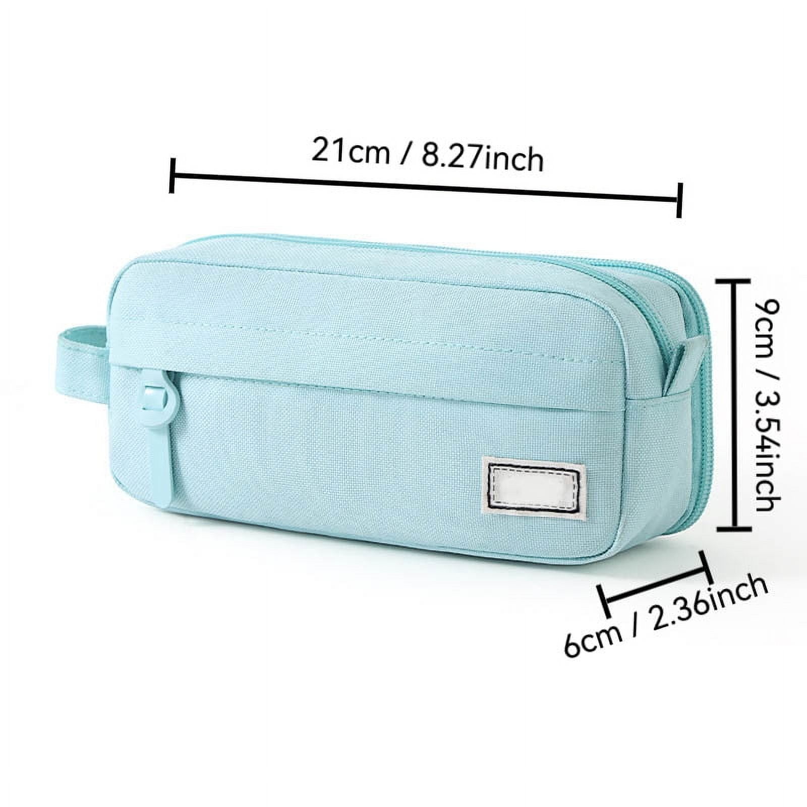 PALIFEUR Pencil Case Large Capacity Pencil Pouch, Multi-layer Aesthetic Pen Bag, Sturdy Multifunctional Pencil Bag, Pencil Box, Sky Blue Z-3-Blue - Image 3