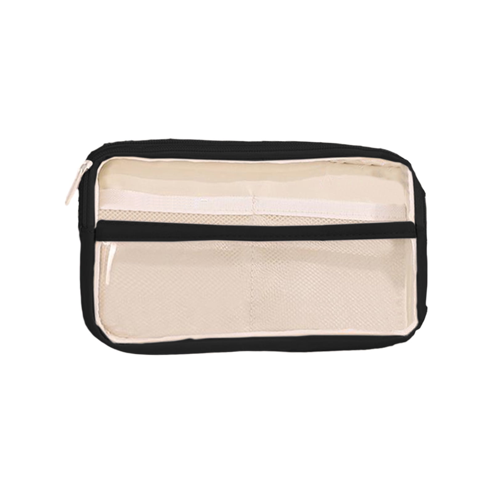 PALIFEUR Pencil Case Large Capacity Pencil Pouch, Multi-layer Aesthetic Pen Bag, Sturdy Multifunctional Pencil Bag, Pencil Box, Sky Blue Z-4-Black - Image 2