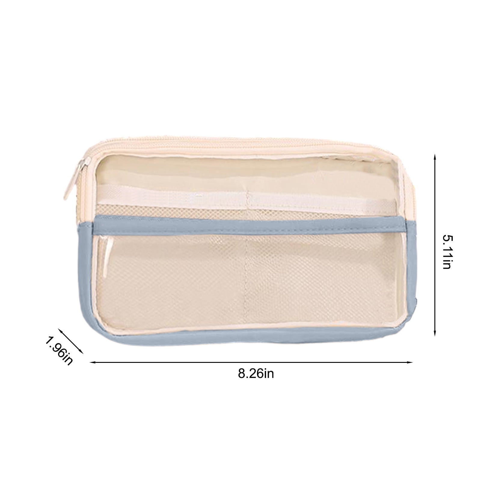 PALIFEUR Pencil Case Large Capacity Pencil Pouch, Multi-layer Aesthetic Pen Bag, Sturdy Multifunctional Pencil Bag, Pencil Box, Sky Blue Z-4-Blue - Image 3