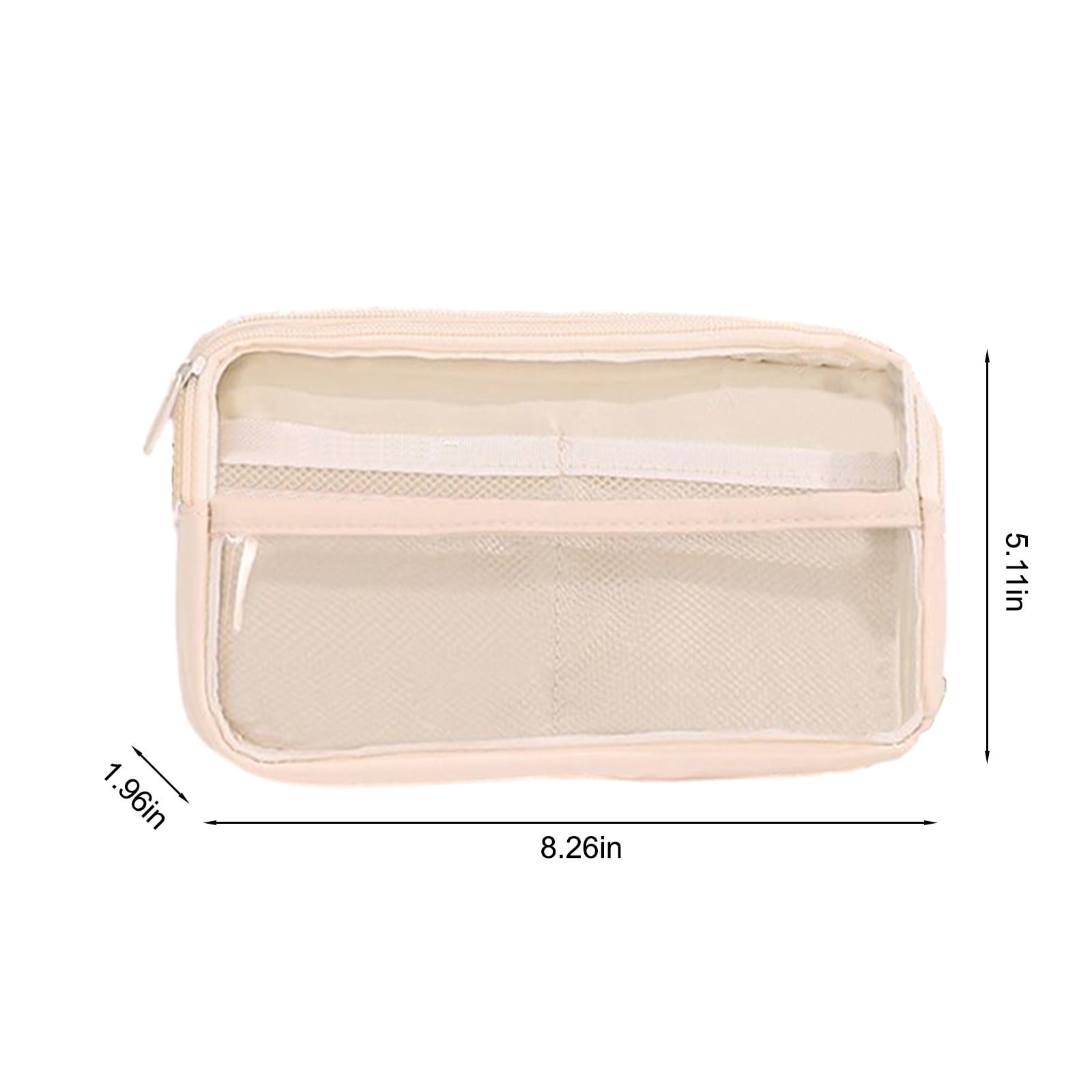 PALIFEUR Pencil Case Large Capacity Pencil Pouch, Multi-layer Aesthetic Pen Bag, Sturdy Multifunctional Pencil Bag, Pencil Box, Sky Blue Z-4-White - Image 3