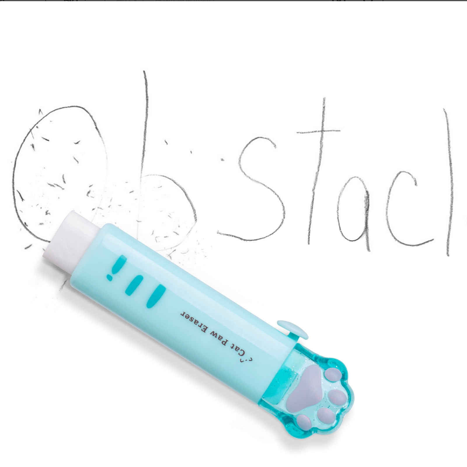 Tyidzon Erasers for Pencils 2 Pack, Cute Pencil Erasers for Office, Erasers for Drawing Sketching Blue - Image 3