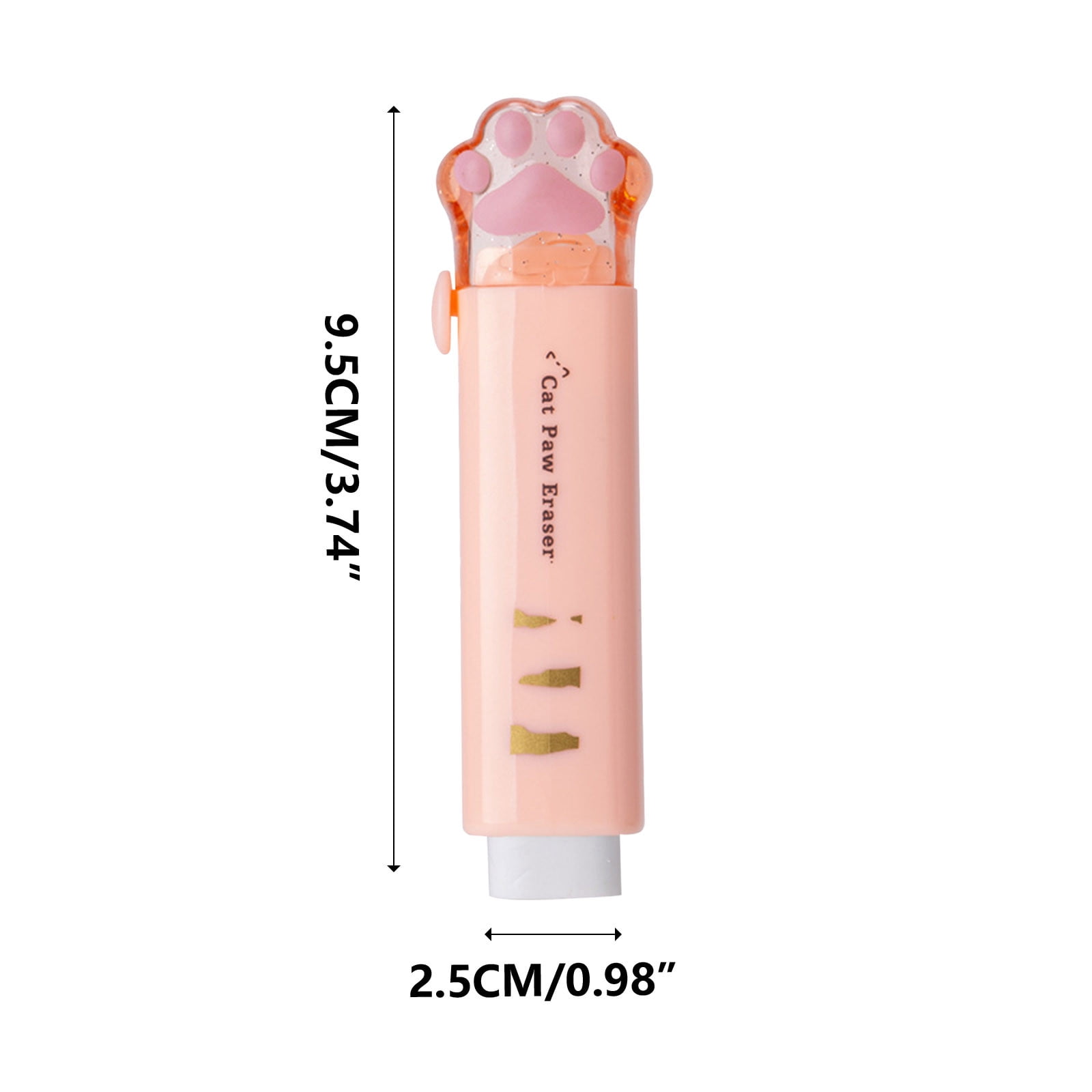 Tyidzon Erasers for Pencils 2 Pack, Cute Pencil Erasers for Office, Erasers for Drawing Sketching Orange - Image 2