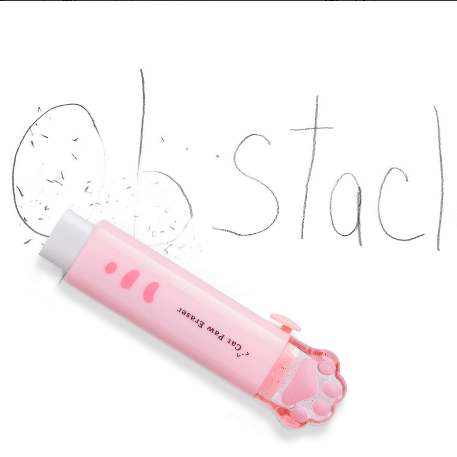 Tyidzon Erasers for Pencils 2 Pack, Cute Pencil Erasers for Office, Erasers for Drawing Sketching Pink - Image 3