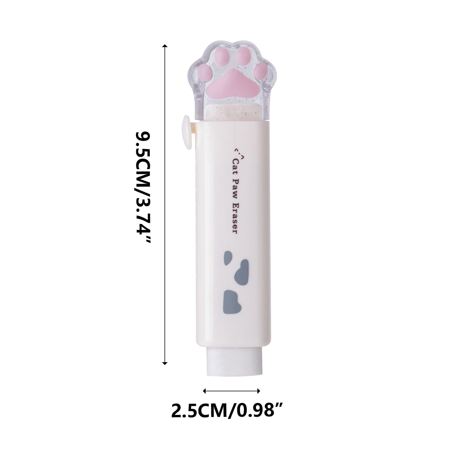 Tyidzon Erasers for Pencils 2 Pack, Cute Pencil Erasers for Office, Erasers for Drawing Sketching White - Image 2
