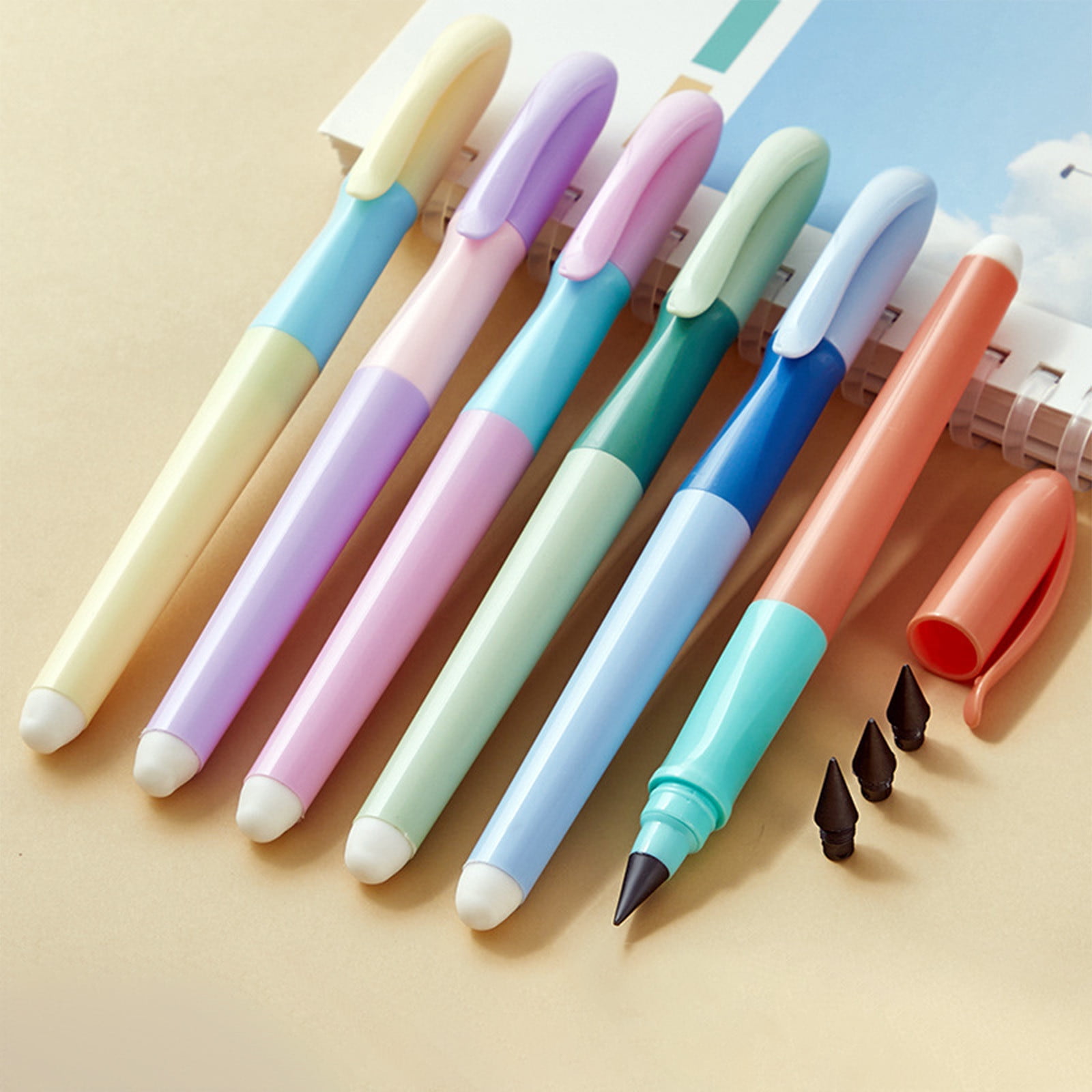 Tyidzon Forever Pencils for Writing, No Need Sharpened Pencil Cute Inkless Everlasting Pencil for Sketching, Replace Mechanical Pen for Sketch, Drawing and Writing Blue - Image 1
