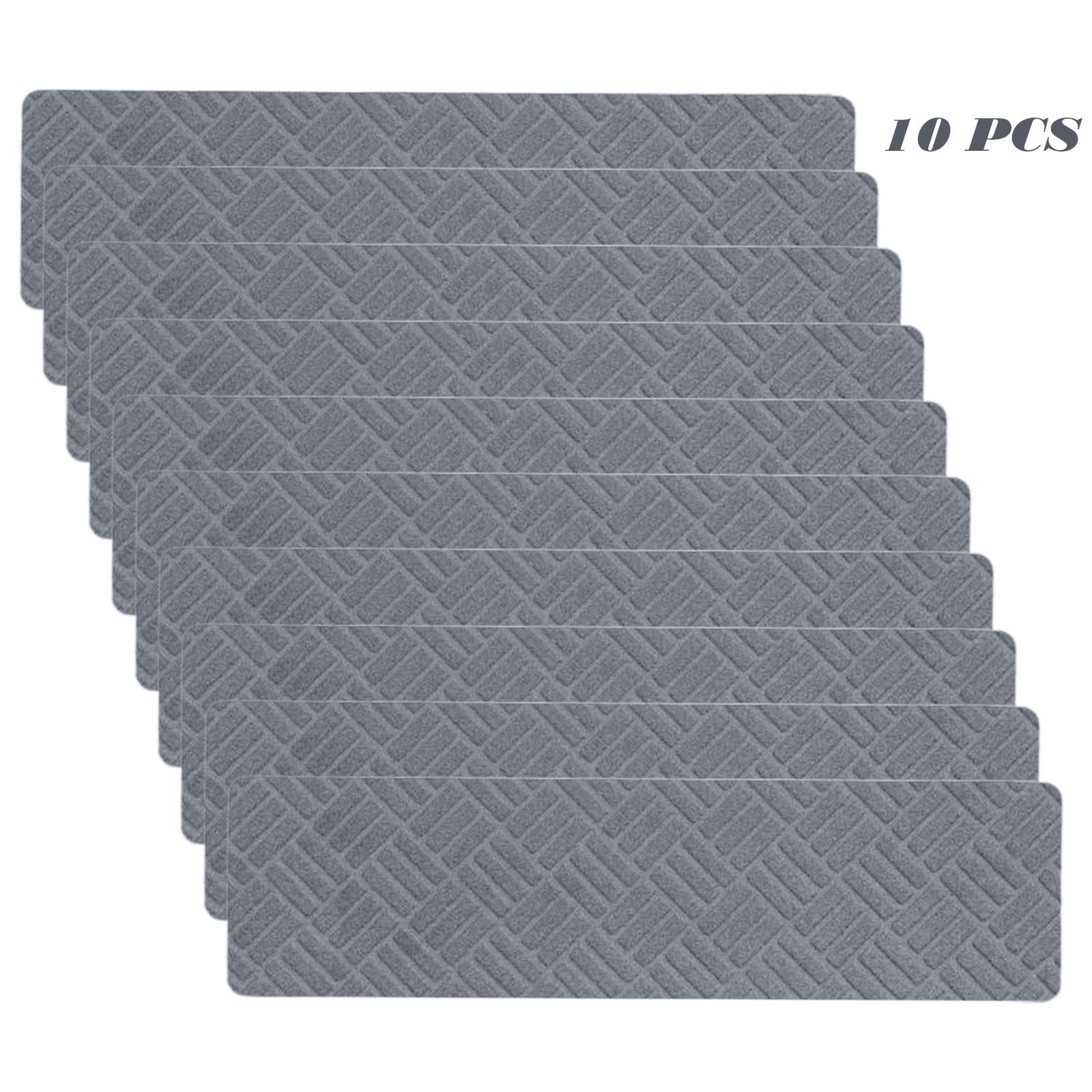 PALIFEUR Stair Treads for Wooden Steps, Soft Stair Treads, 8 x 30 Inch Reusable Carpet Stair Treads, Washable Stair Runners for Wooden Steps Non Slip Stair Rugs #11_Dark Gray - Image 2