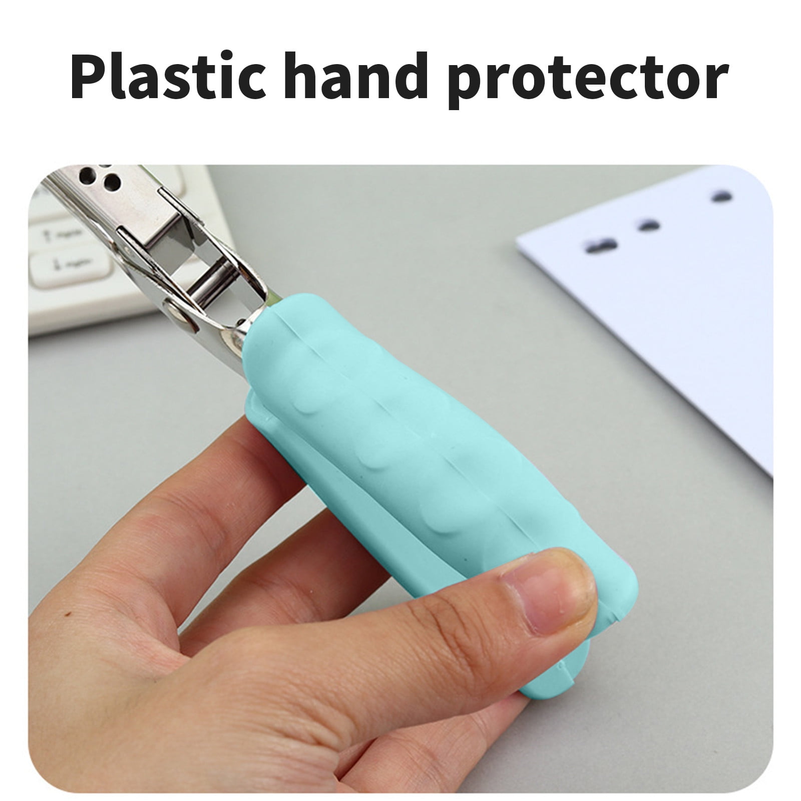 Tyidzon Single Hole Punch, Paper Punch Small Hole Paper Punch for Crafts, Scrapbooks, Handheld Hole Puncher for Paper Crafts in Home, Office, Classroom Green - Image 4