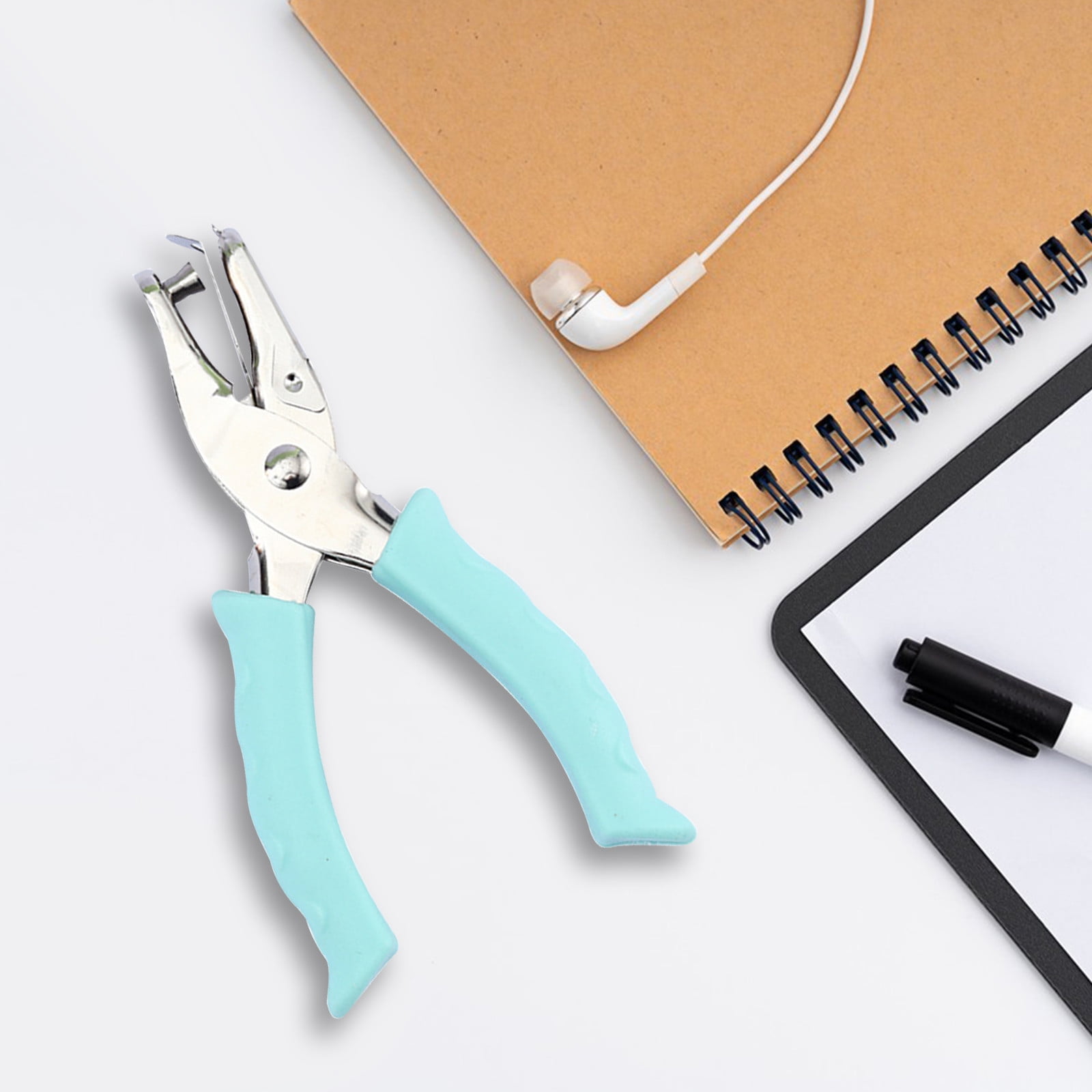 Tyidzon Single Hole Punch, Paper Punch Small Hole Paper Punch for Crafts, Scrapbooks, Handheld Hole Puncher for Paper Crafts in Home, Office, Classroom Green - Image 7