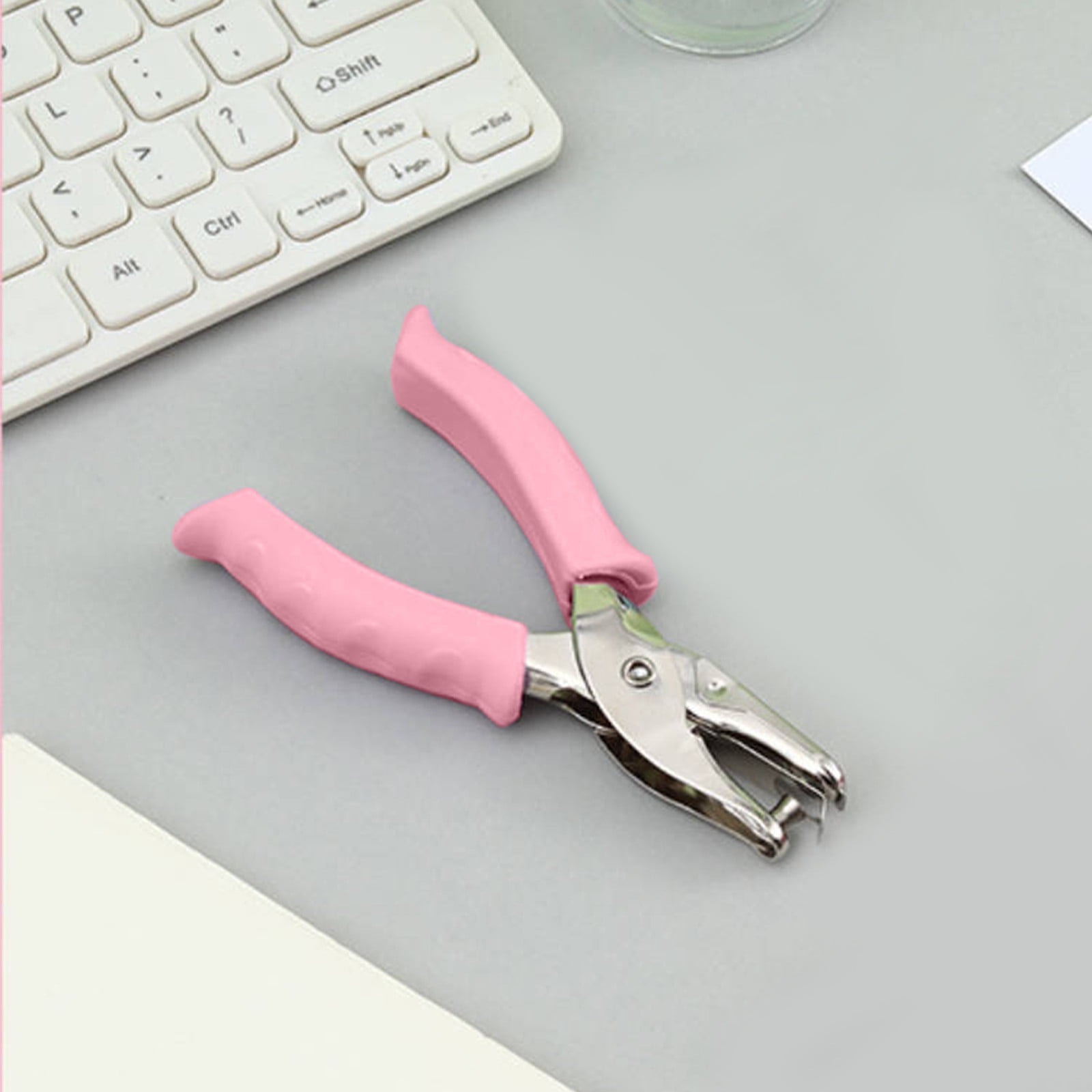 Tyidzon Single Hole Punch, Paper Punch Small Hole Paper Punch for Crafts, Scrapbooks, Handheld Hole Puncher for Paper Crafts in Home, Office, Classroom Pink - Image 6