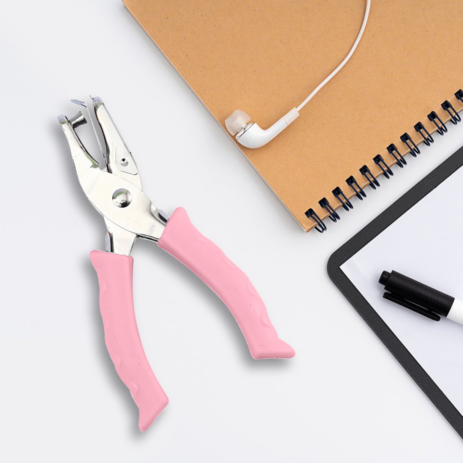 Tyidzon Single Hole Punch, Paper Punch Small Hole Paper Punch for Crafts, Scrapbooks, Handheld Hole Puncher for Paper Crafts in Home, Office, Classroom Pink - Image 7