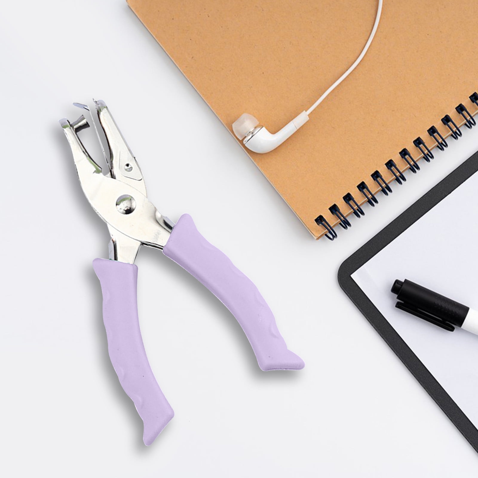 Tyidzon Single Hole Punch, Paper Punch Small Hole Paper Punch for Crafts, Scrapbooks, Handheld Hole Puncher for Paper Crafts in Home, Office, Classroom Purple - Image 7