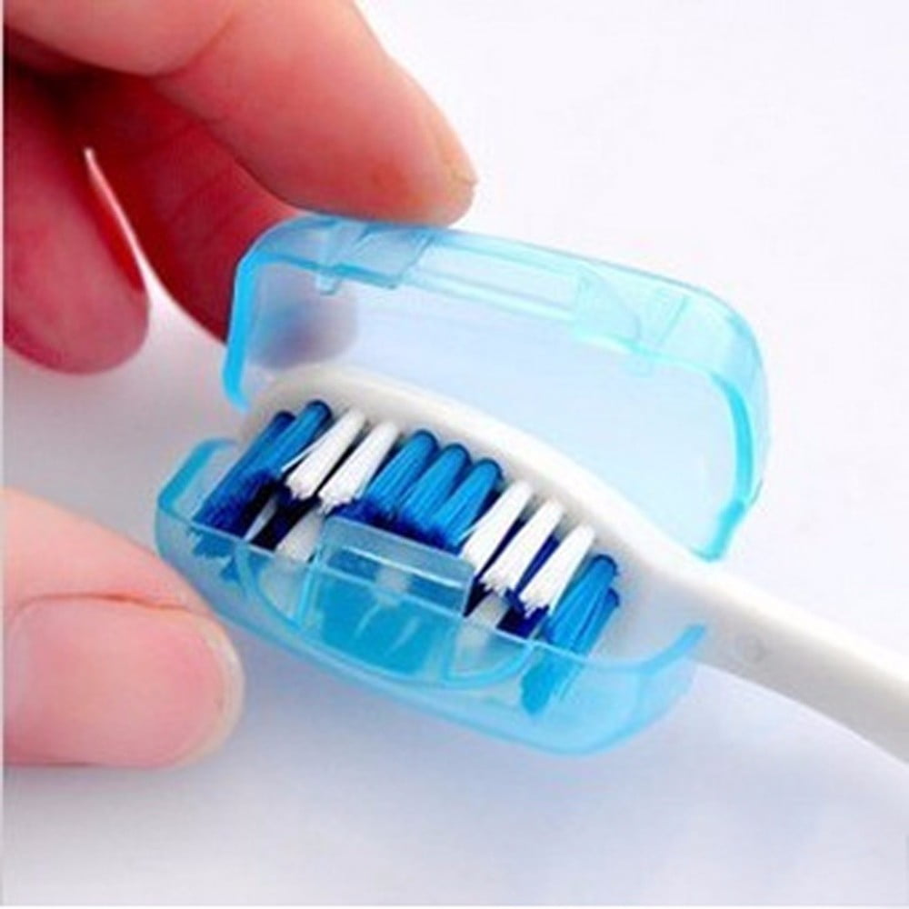 Tyidzon 5 Pack Travel Toothbrush Covers, Toothbrush Cover Cap, Portable Toothbrush Covers for Travel Home, Bathroom, Gym, Camping 随机 - Image 2