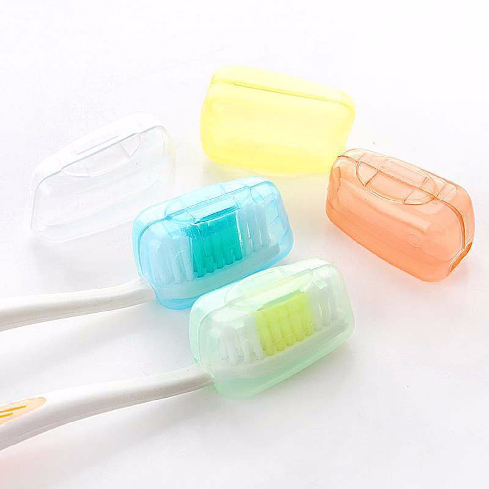 Tyidzon 5 Pack Travel Toothbrush Covers, Toothbrush Cover Cap, Portable Toothbrush Covers for Travel Home, Bathroom, Gym, Camping 随机 - Image 4