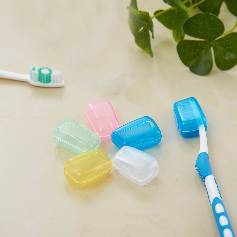 Tyidzon 5 Pack Travel Toothbrush Covers, Toothbrush Cover Cap, Portable Toothbrush Covers for Travel Home, Bathroom, Gym, Camping 随机 - Image 5