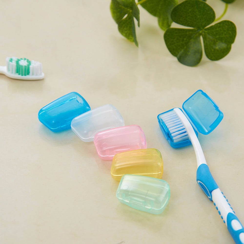 Tyidzon 5 Pack Travel Toothbrush Covers, Toothbrush Cover Cap, Portable Toothbrush Covers for Travel Home, Bathroom, Gym, Camping 随机 - Image 7