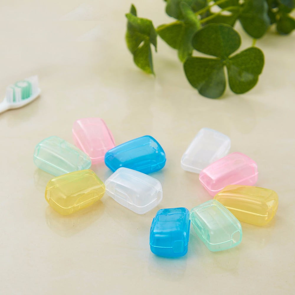 Tyidzon 5 Pack Travel Toothbrush Covers, Toothbrush Cover Cap, Portable Toothbrush Covers for Travel Home, Bathroom, Gym, Camping 随机 - Image 8