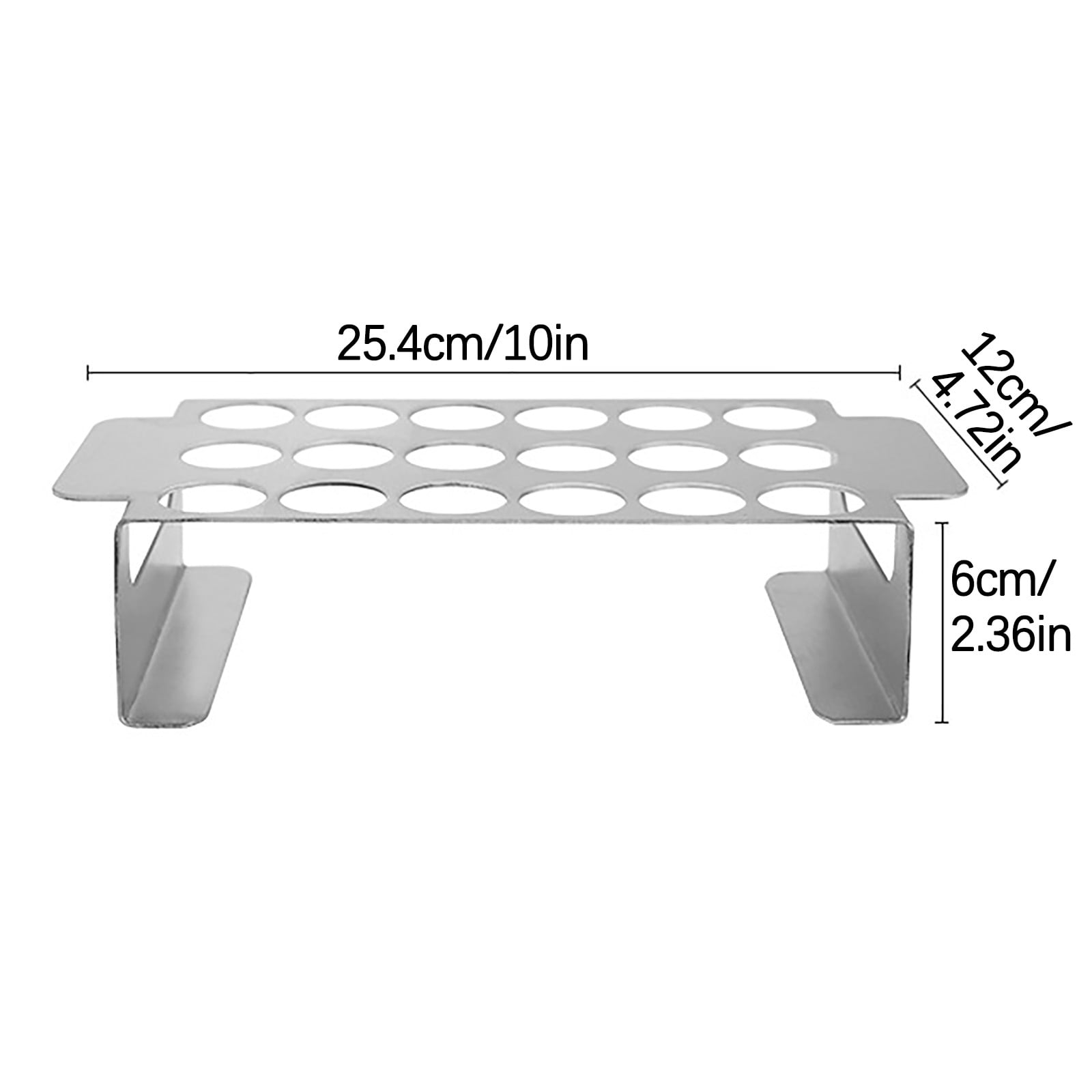 Tyidzon 18 Hole Jalapeno Popper Holder for Grill, Grilling Accessories with Handle, Stainless Steel Barbecue Chili Pepper Grill Rack, BBQ Accessories silver - Image 3