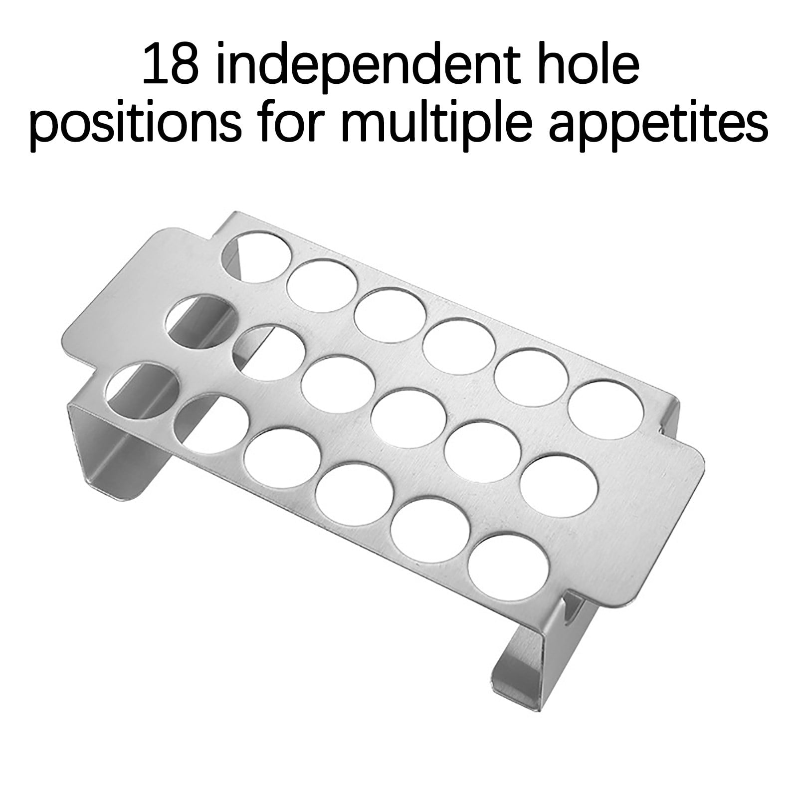 Tyidzon 18 Hole Jalapeno Popper Holder for Grill, Grilling Accessories with Handle, Stainless Steel Barbecue Chili Pepper Grill Rack, BBQ Accessories silver - Image 4