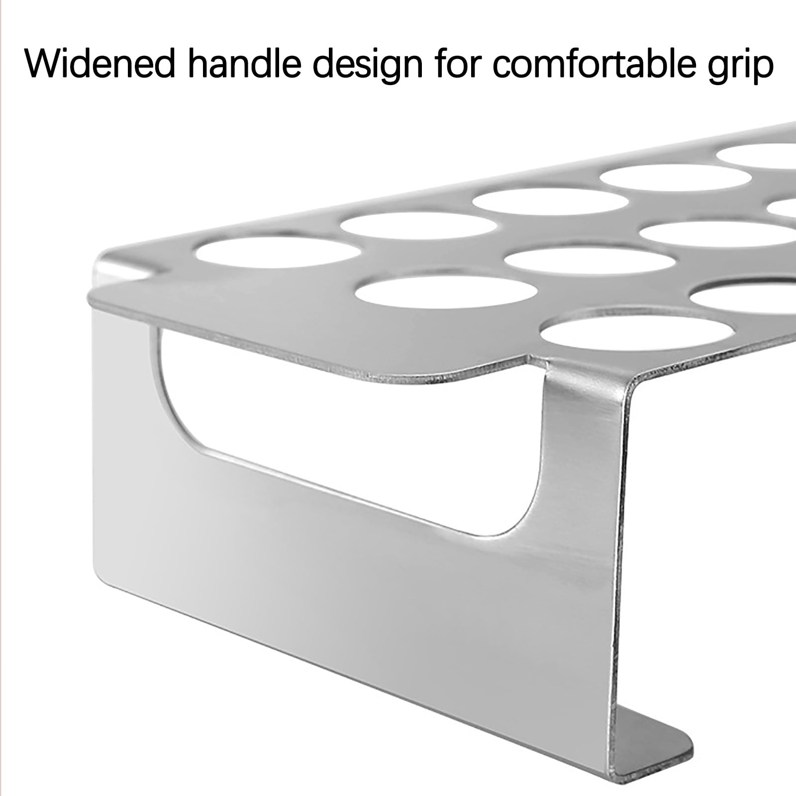 Tyidzon 18 Hole Jalapeno Popper Holder for Grill, Grilling Accessories with Handle, Stainless Steel Barbecue Chili Pepper Grill Rack, BBQ Accessories silver - Image 6
