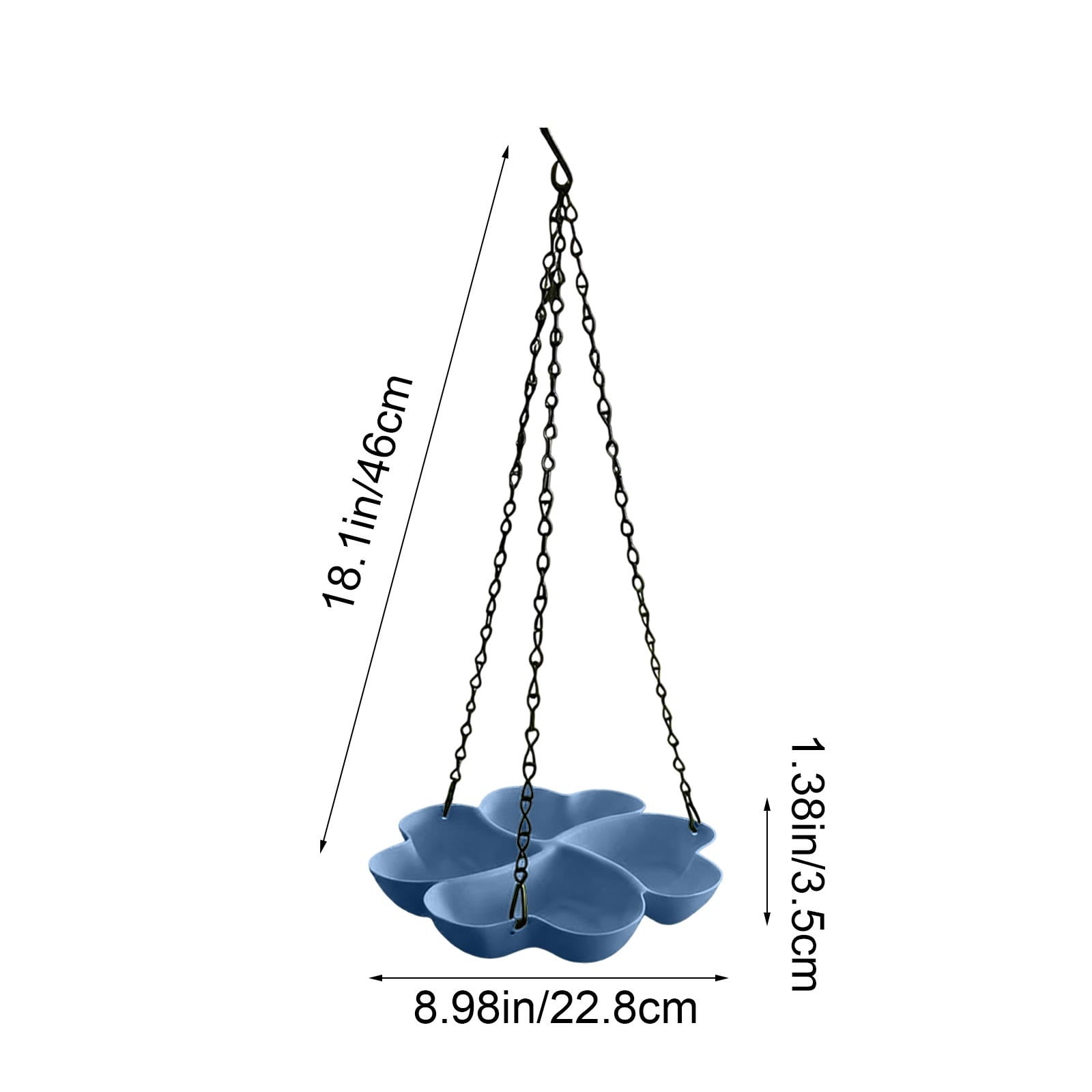 PALIFEUR Bird Feeders for Outdoors Hanging Bird Feeder Wild Birds Feeder, Birdfeeders Outside Hanging, Wild Small Large Bowl Feeders for Garden (Diameter 15.7